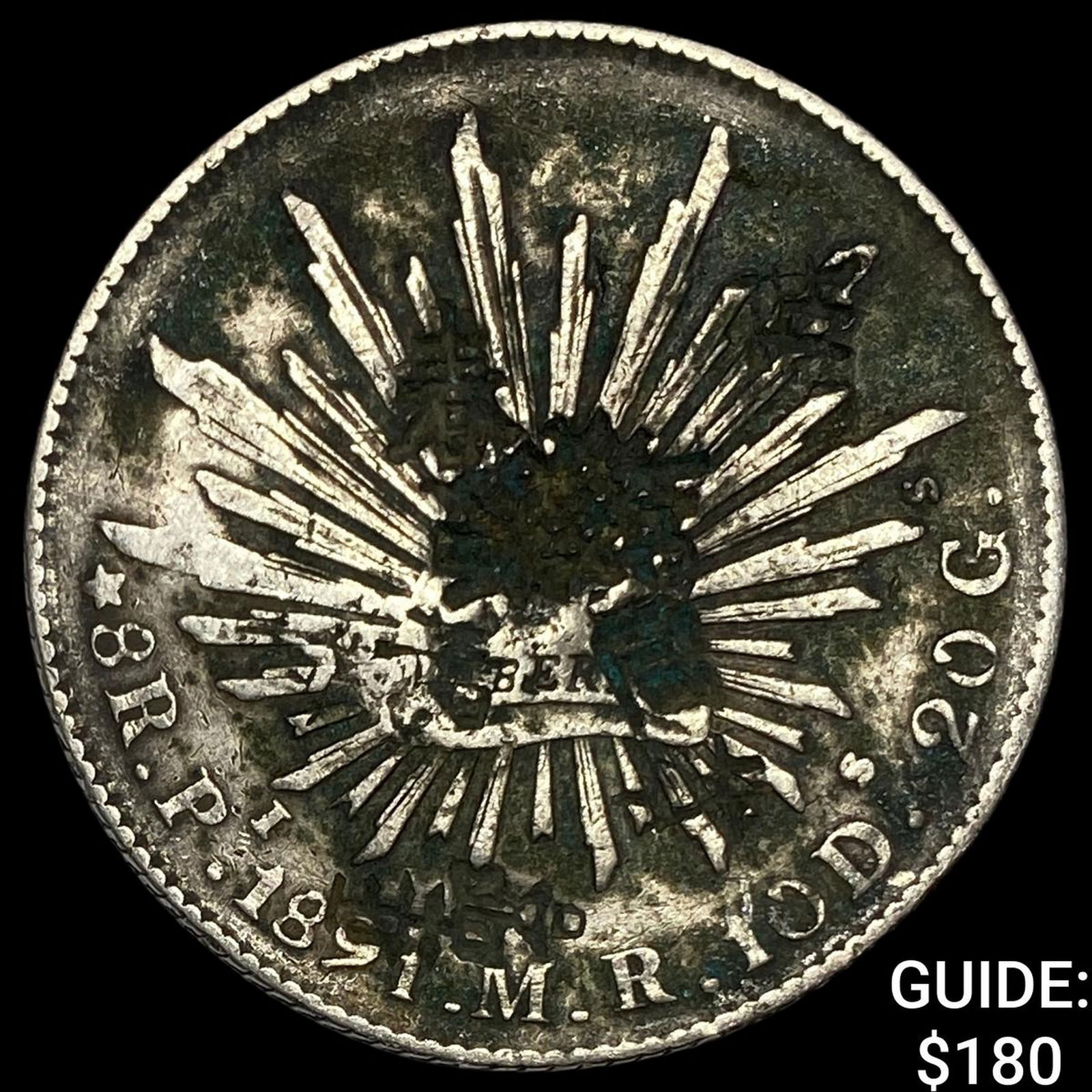 1891 Mexico Silver 1 Peso NEARLY UNCIRCULATED (1 of 2)