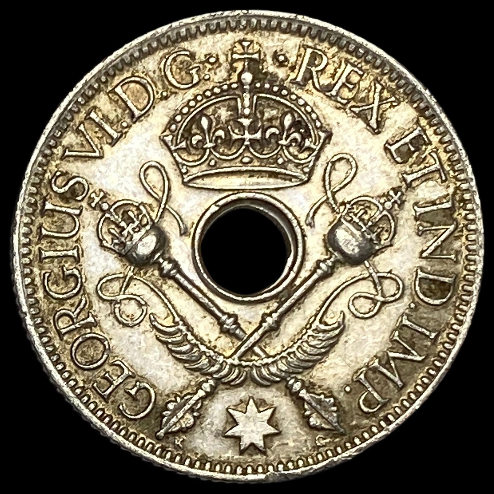 1945 New Guinea Silver 1 Shilling UNCIRCULATED: 1945 New Guinea Silver 1 Shilling UNCIRCULATED