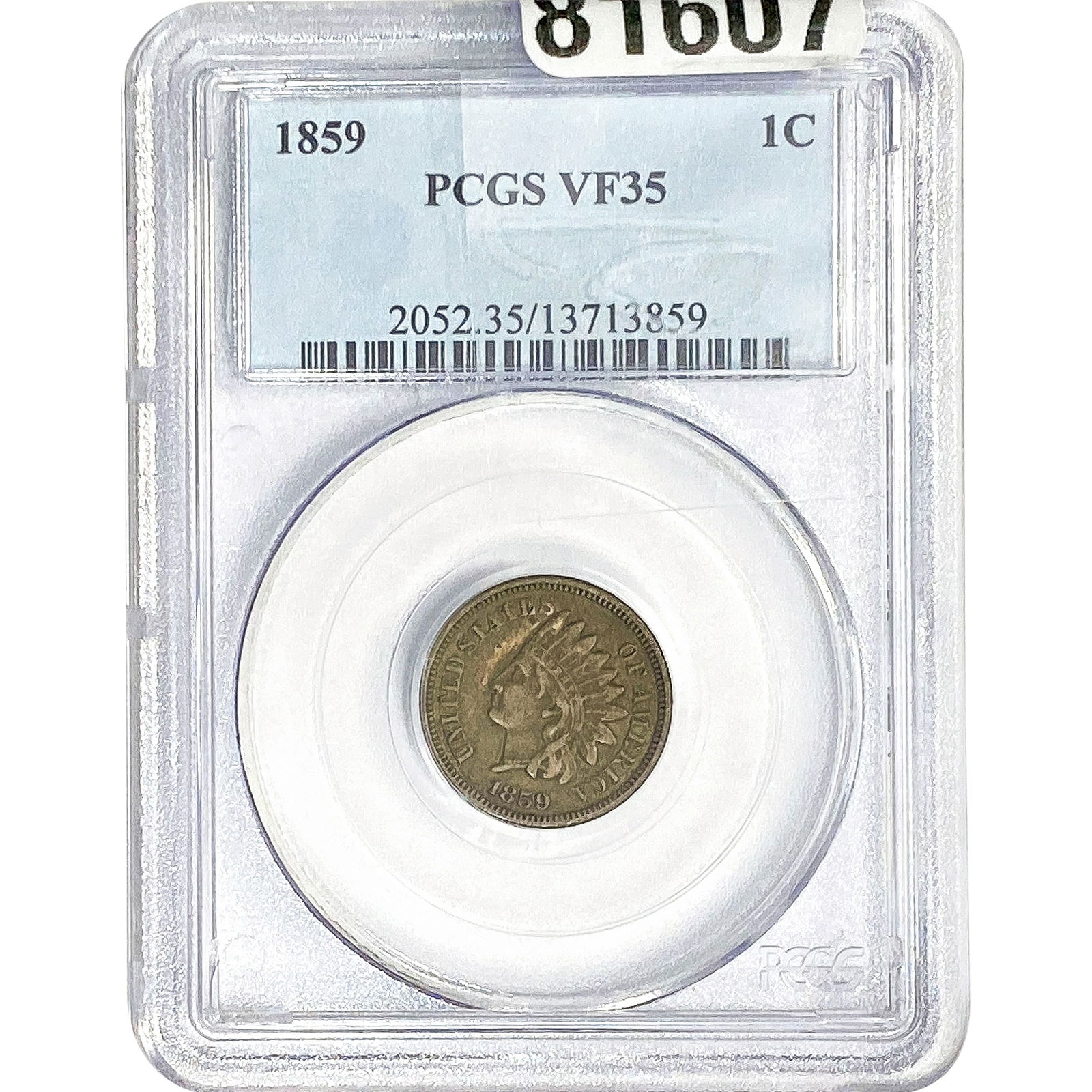 1859 Indian Head Cent PCGS VF35 (1 of 2)