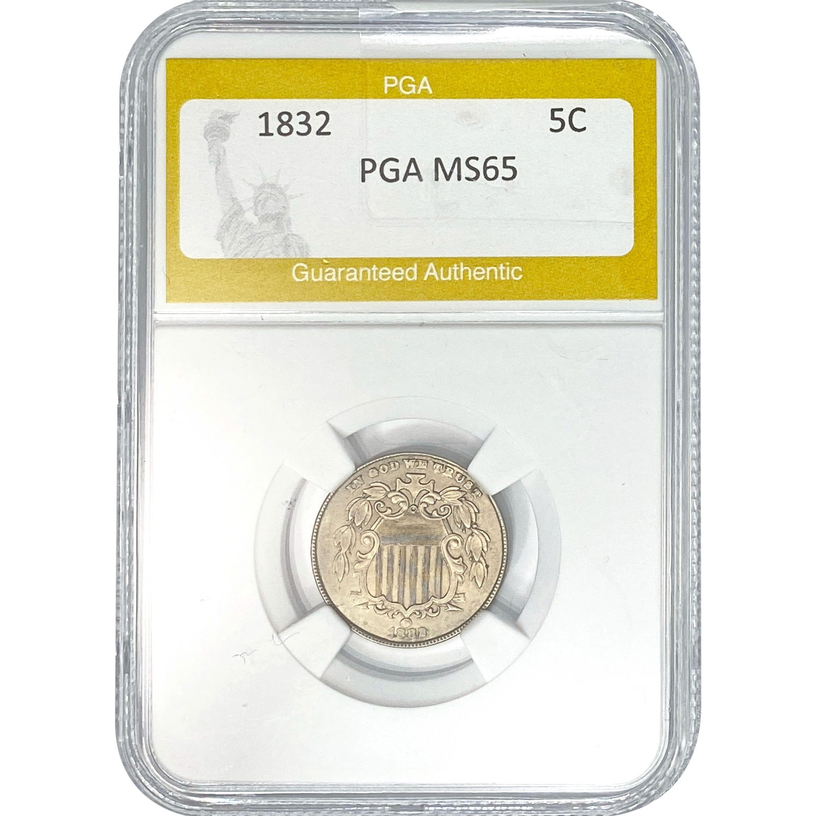 1832 Shield Nickel PGA MS65 (1 of 2)