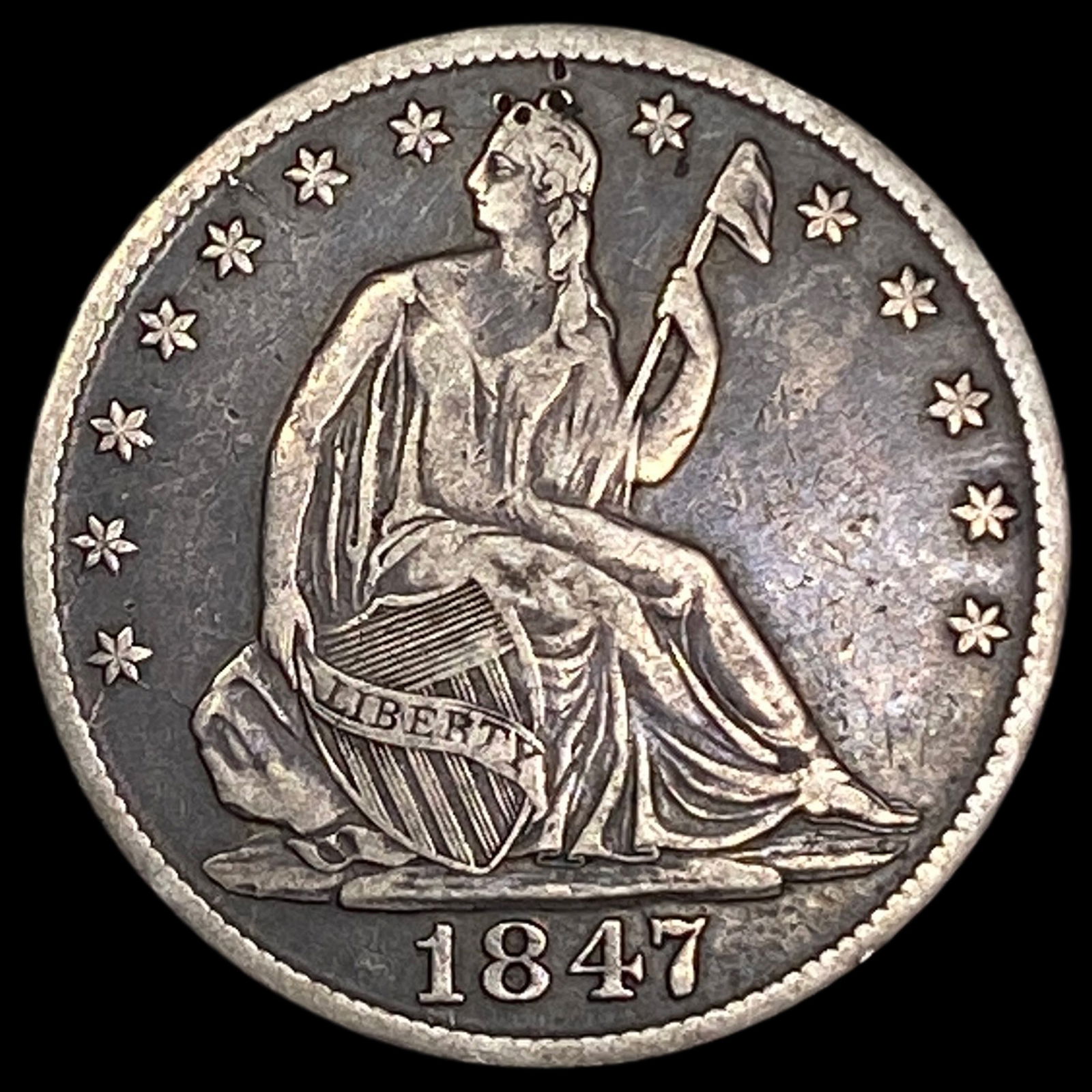 1847-O Silver Half Dollar ABOUT UNCIRCULATED (1 of 2)