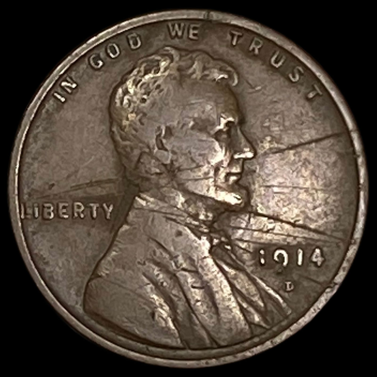 1914-D Lincoln Wheat Cent HIGH GRADE (1 of 2)