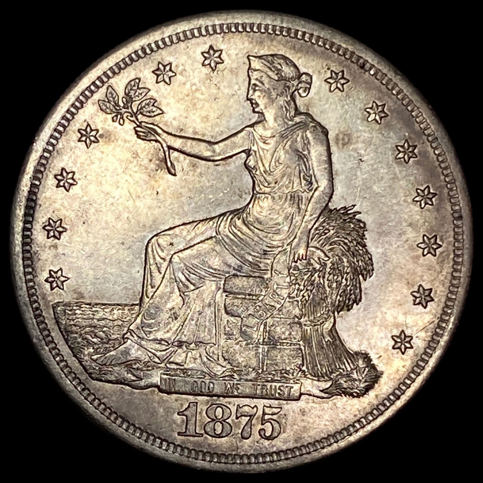 1875-S Silver Trade Dollar CLOSELY UNCIRCULATED (1 of 2)