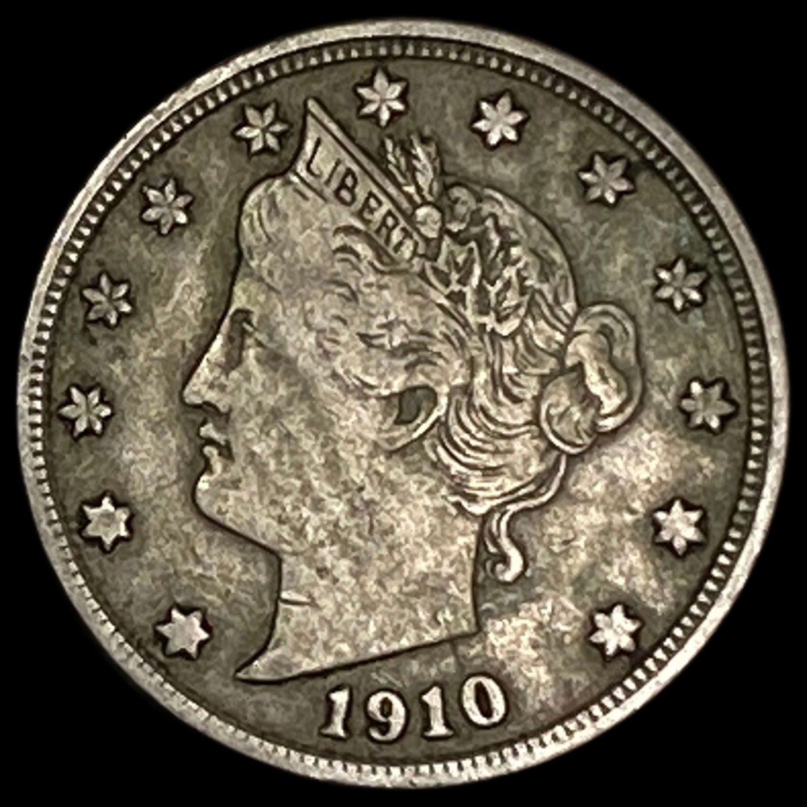 1910 Liberty Head Nickel ABOUT UNCIRCULATED (1 of 2)