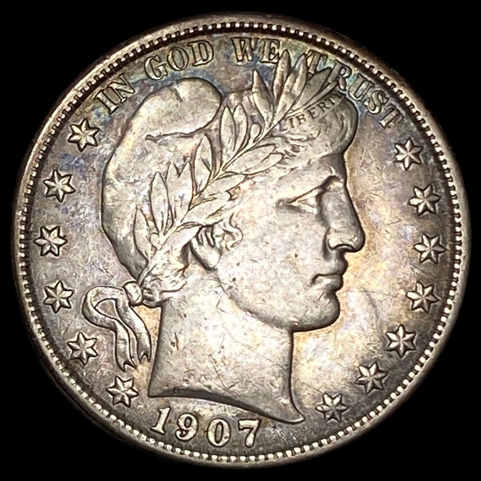 1907-D Silver Barber Half Dollar CLOSELY UNCIRCULATED (1 of 2)