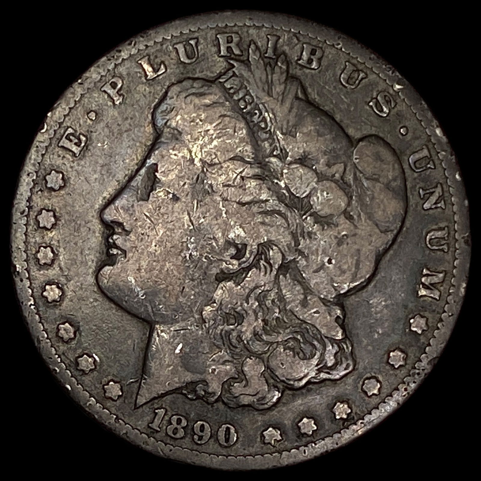 1890-CC Silver Morgan Dollar HIGH GRADE (1 of 2)