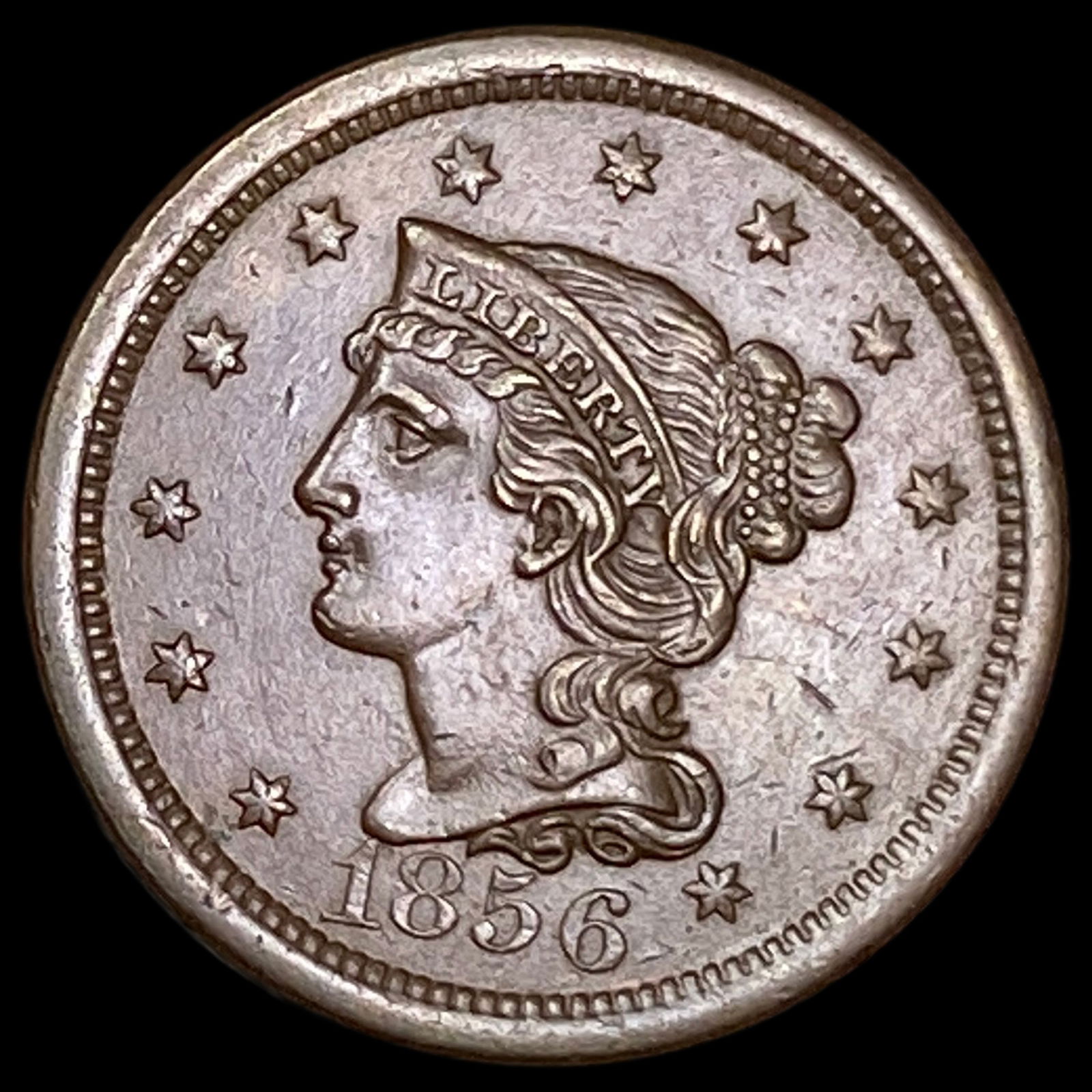 1856 Braided Hair Large Cent UNCIRCULATED (1 of 2)