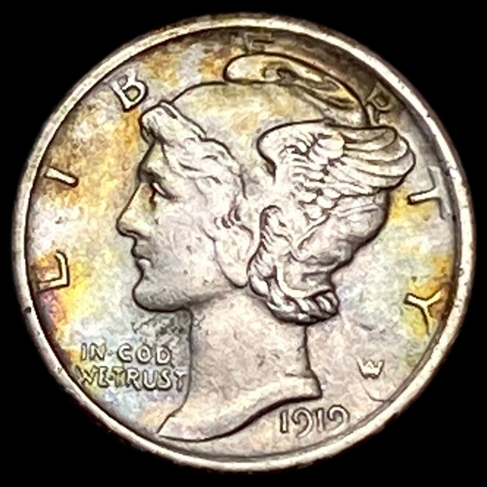 1919 Mercury Dime CLOSELY UNCIRCULATED (1 of 2)
