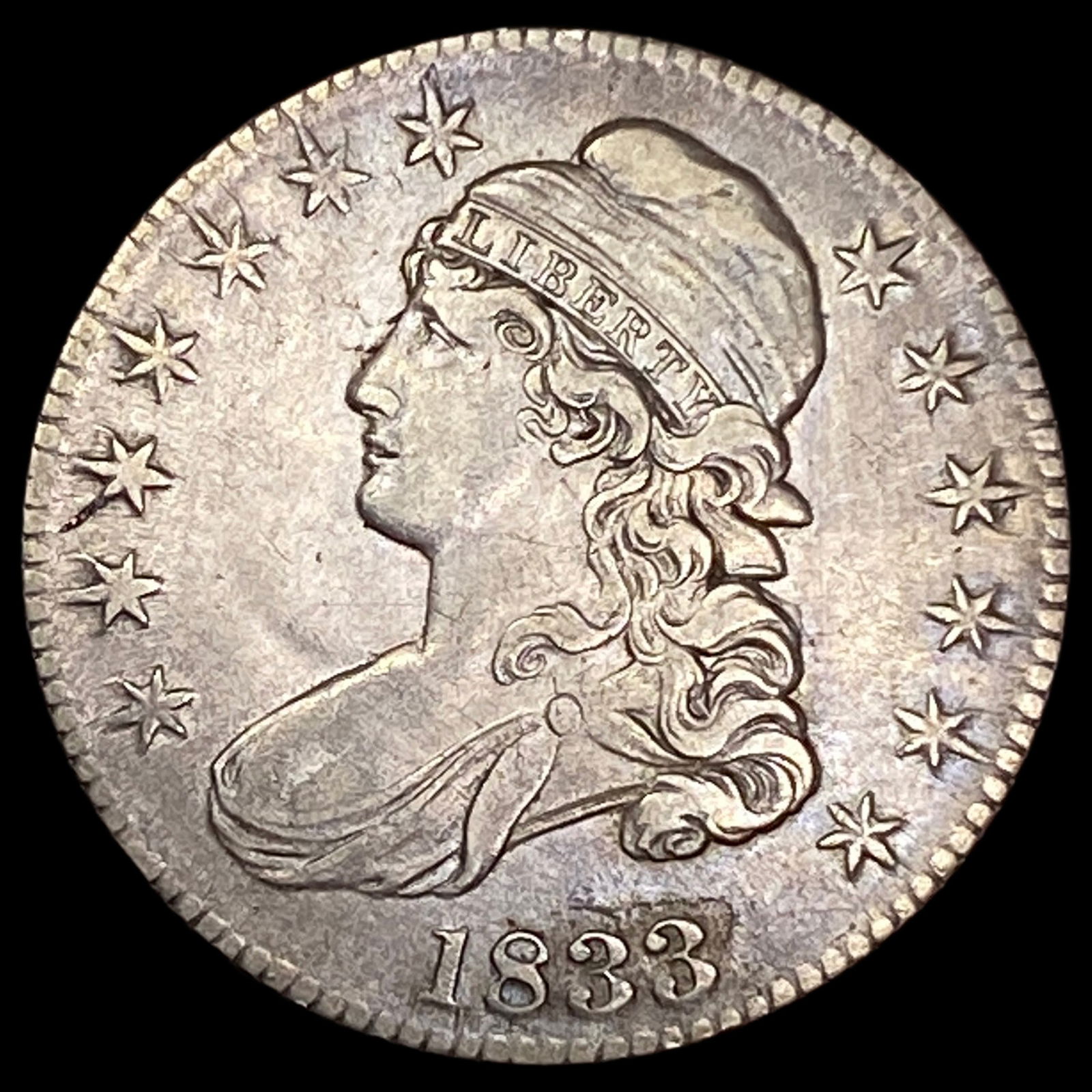 1833 Capped Bust Half Dollar NEARLY UNCIRCULATED (1 of 2)