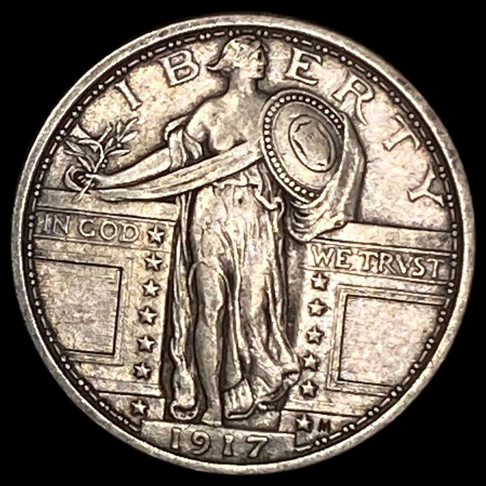 1917 Type 1 Standing Liberty Quarter NEARLY UNCIRCULATED (1 of 2)