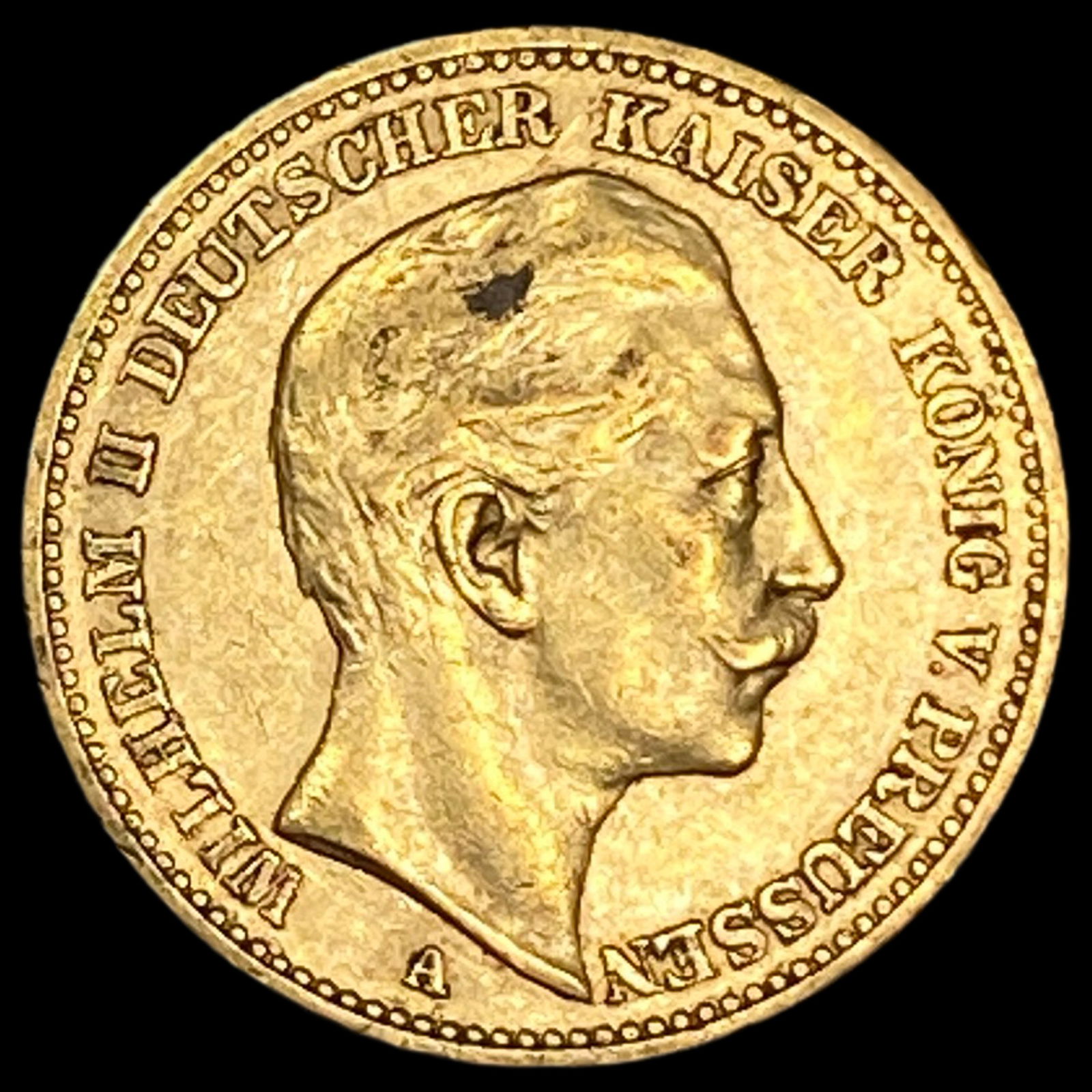 1889-A Gold 20 Mark Germany .2305oz CLOSELY UNCIRCULATED (1 of 2)