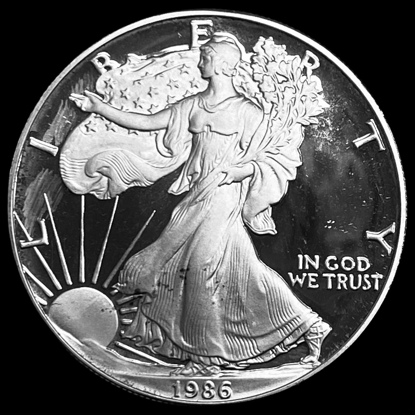 1986-S Silver American Eagle Proof GEM PROOF (1 of 2)