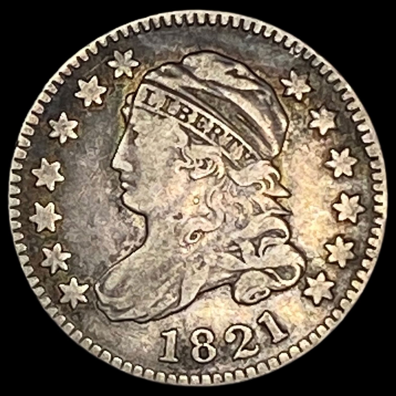 1821 Capped Bust Dime ABOUT UNCIRCULATED (1 of 2)