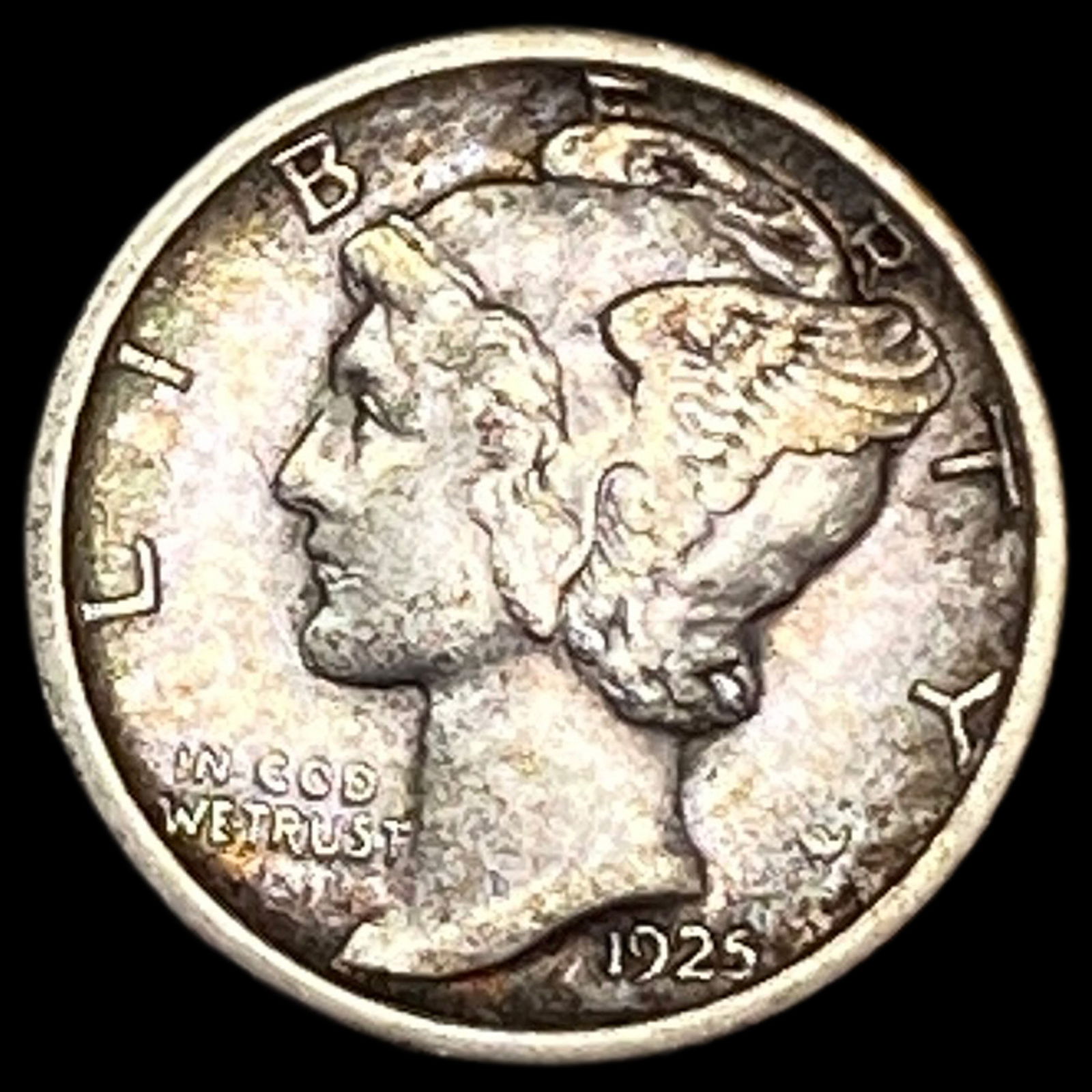 1925 Silver Mercury Dime NEARLY UNCIRCULATED (1 of 2)