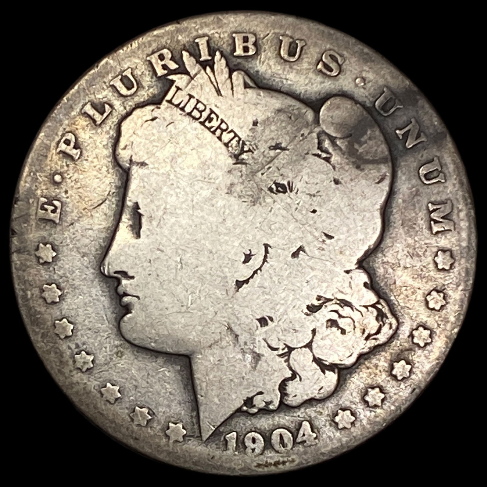 1904-S Silver Morgan Dollar NICELY CIRCULATED: 1904-S Silver Morgan Dollar NICELY CIRCULATED
