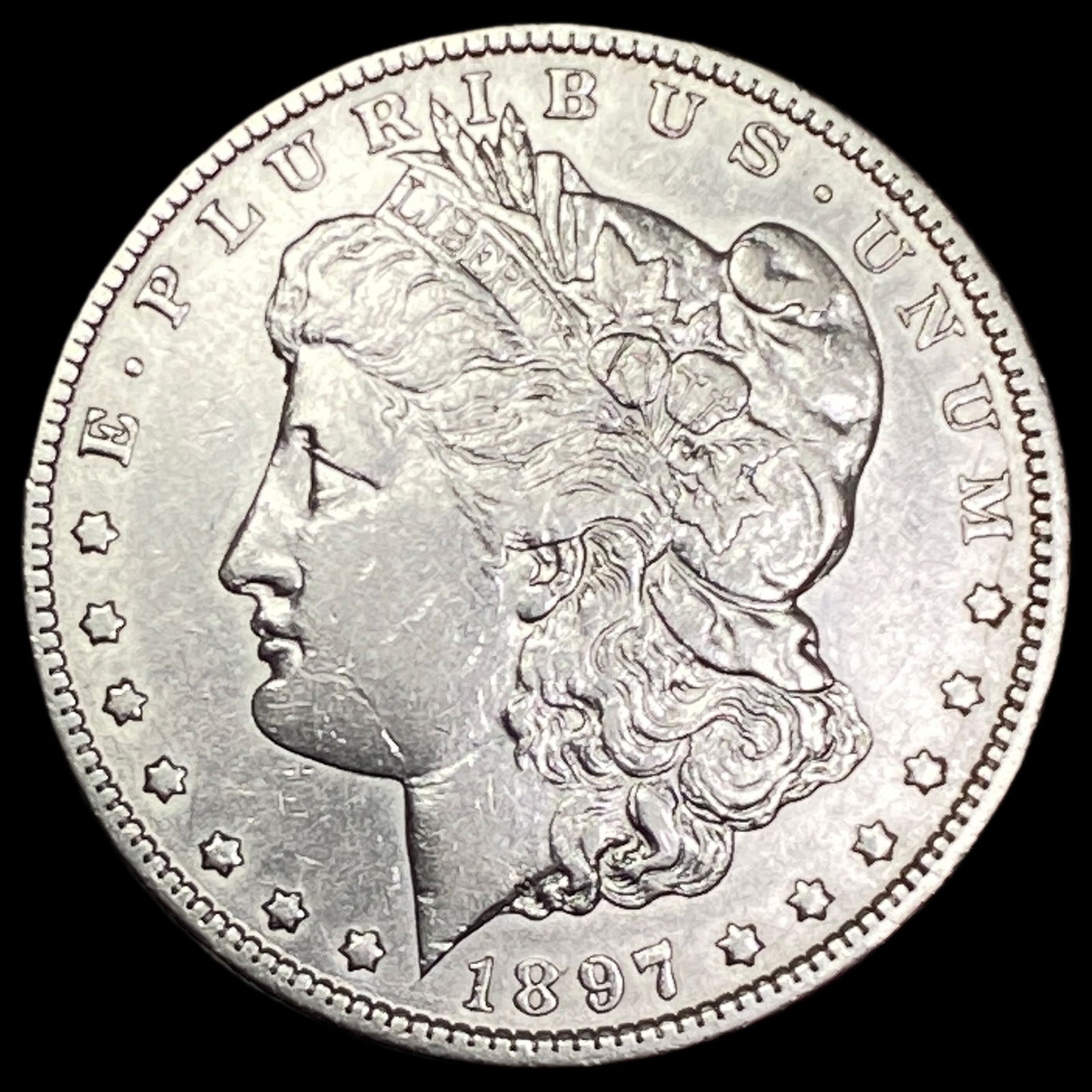 1897 Silver Morgan Dollar NEARLY UNCIRCULATED (1 of 2)