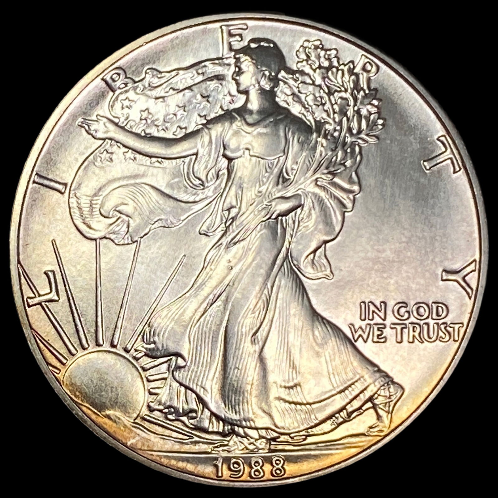 1988 1 oz Silver American Eagle $1 GEM BU (1 of 2)