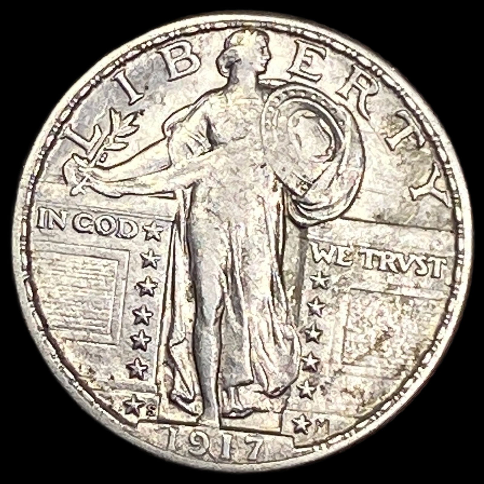 1917-S Type 2 Standing Liberty Quarter CLOSELY UNCIRCULATED (1 of 2)