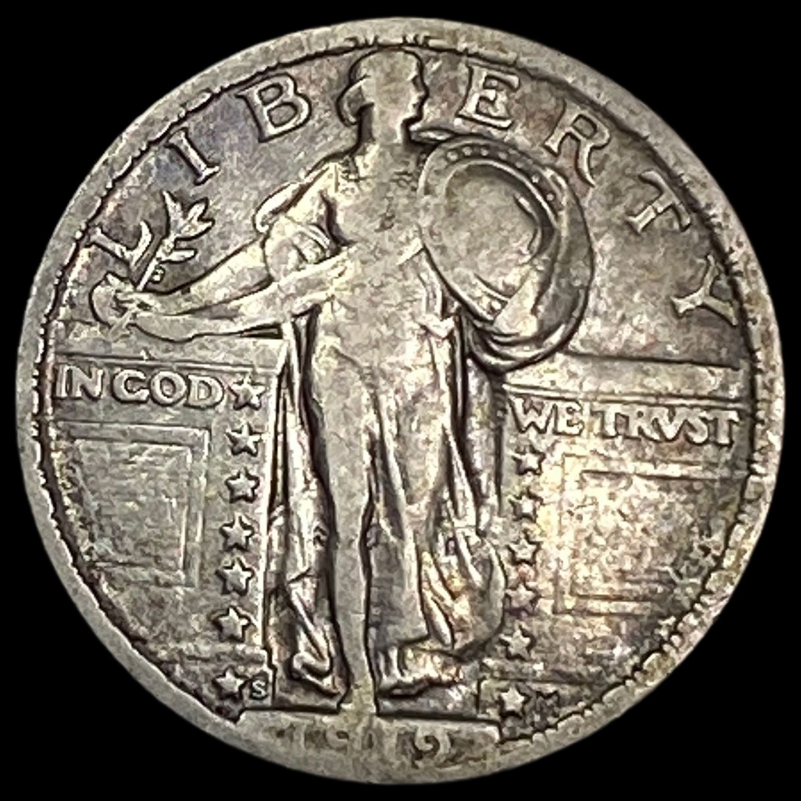 1929-S Silver Standing Liberty Quarter LIGHTLY CIRCULATED (1 of 2)