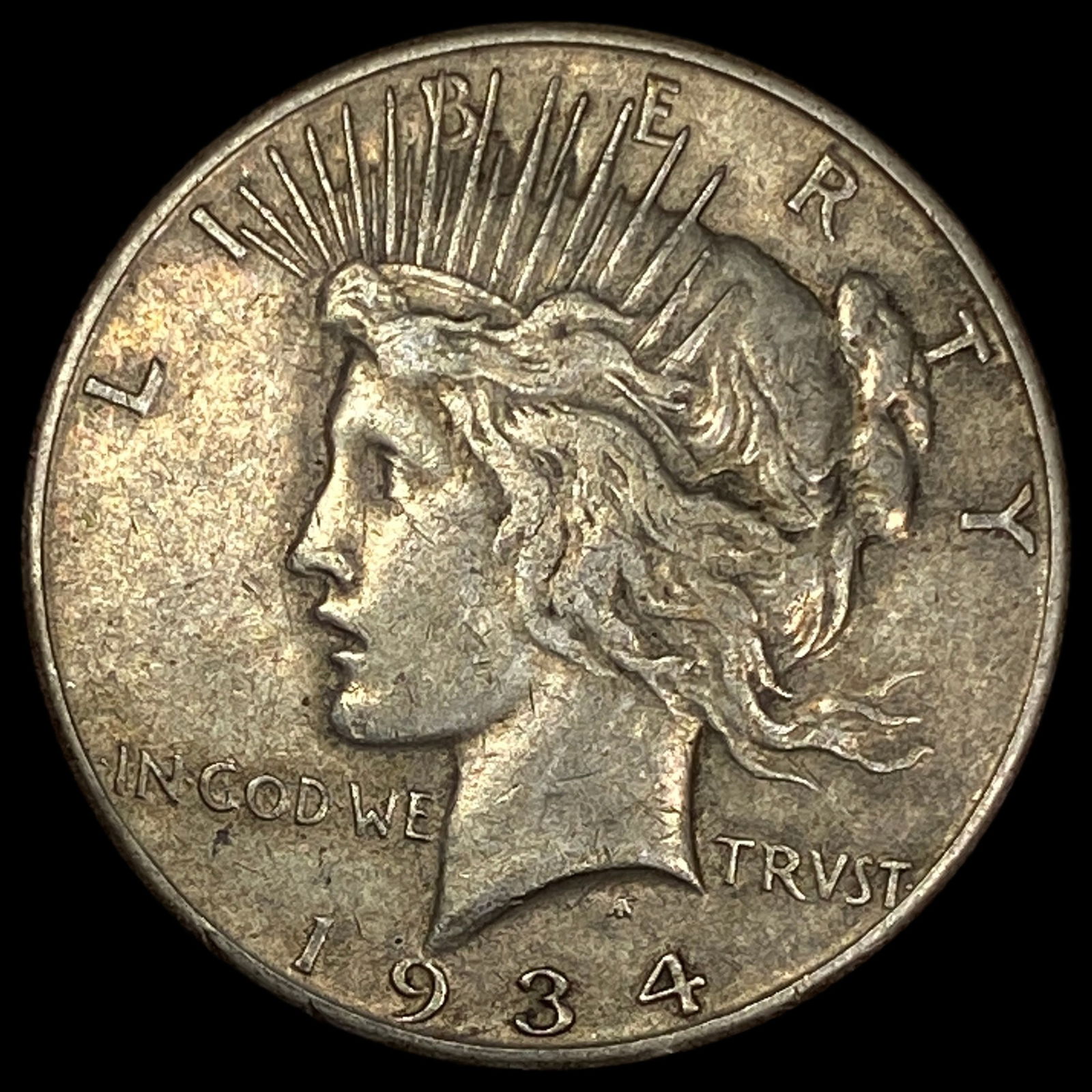 1934-S Silver Peace Dollar NEARLY UNCIRCULATED (1 of 2)