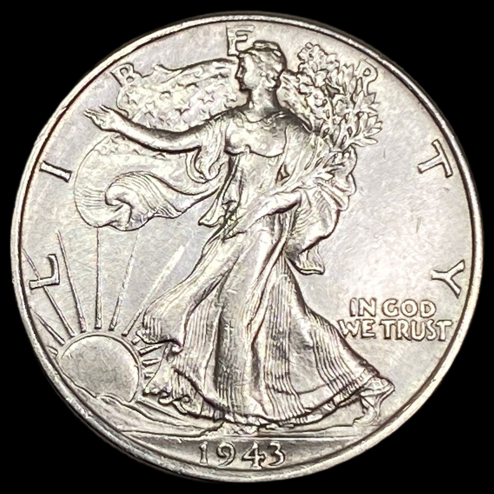 1943 Silver Half Dollar (Walking Liberty) CLOSELY UNCIRCULATED (1 of 2)