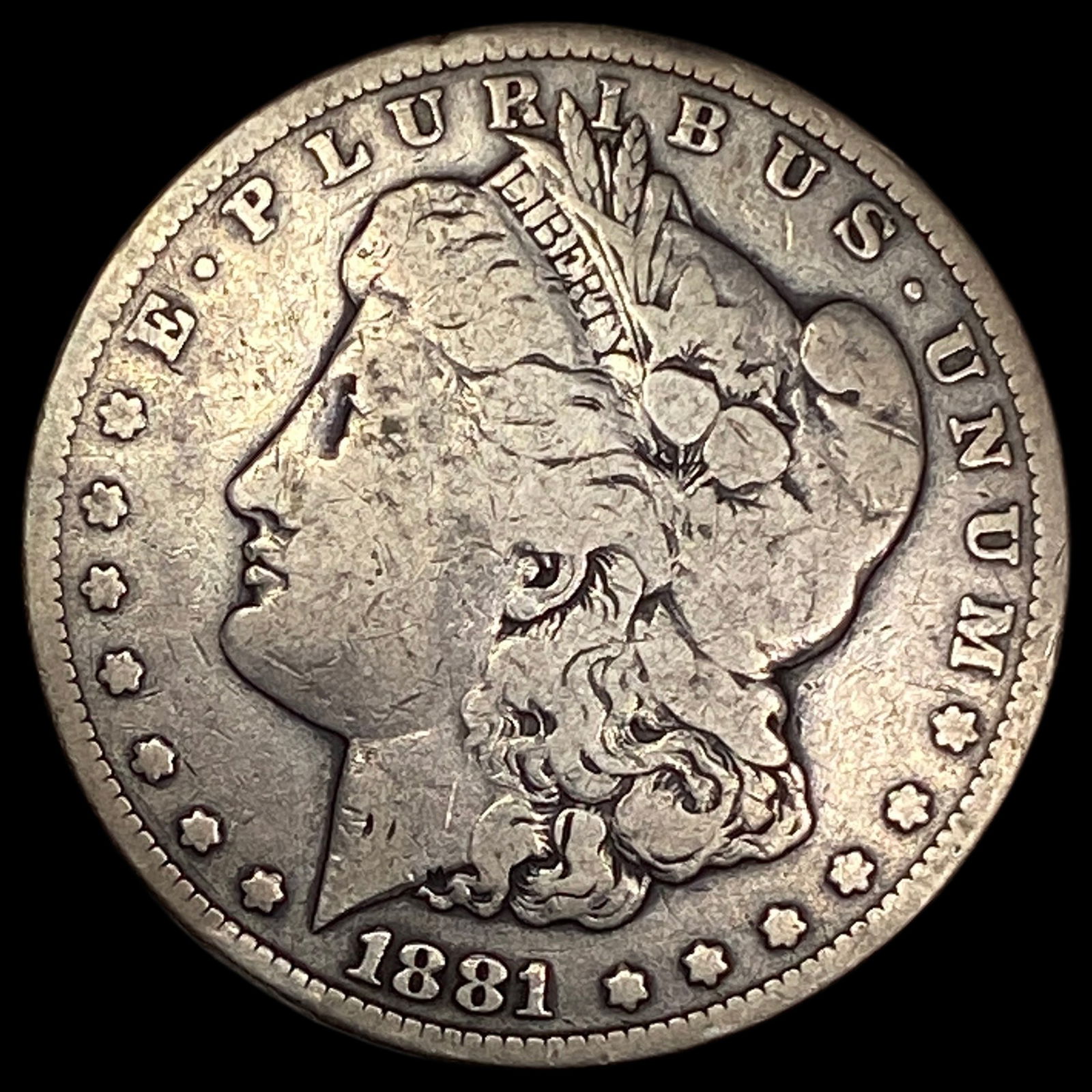 1881-CC Silver Morgan Dollar NICELY CIRCULATED (1 of 2)