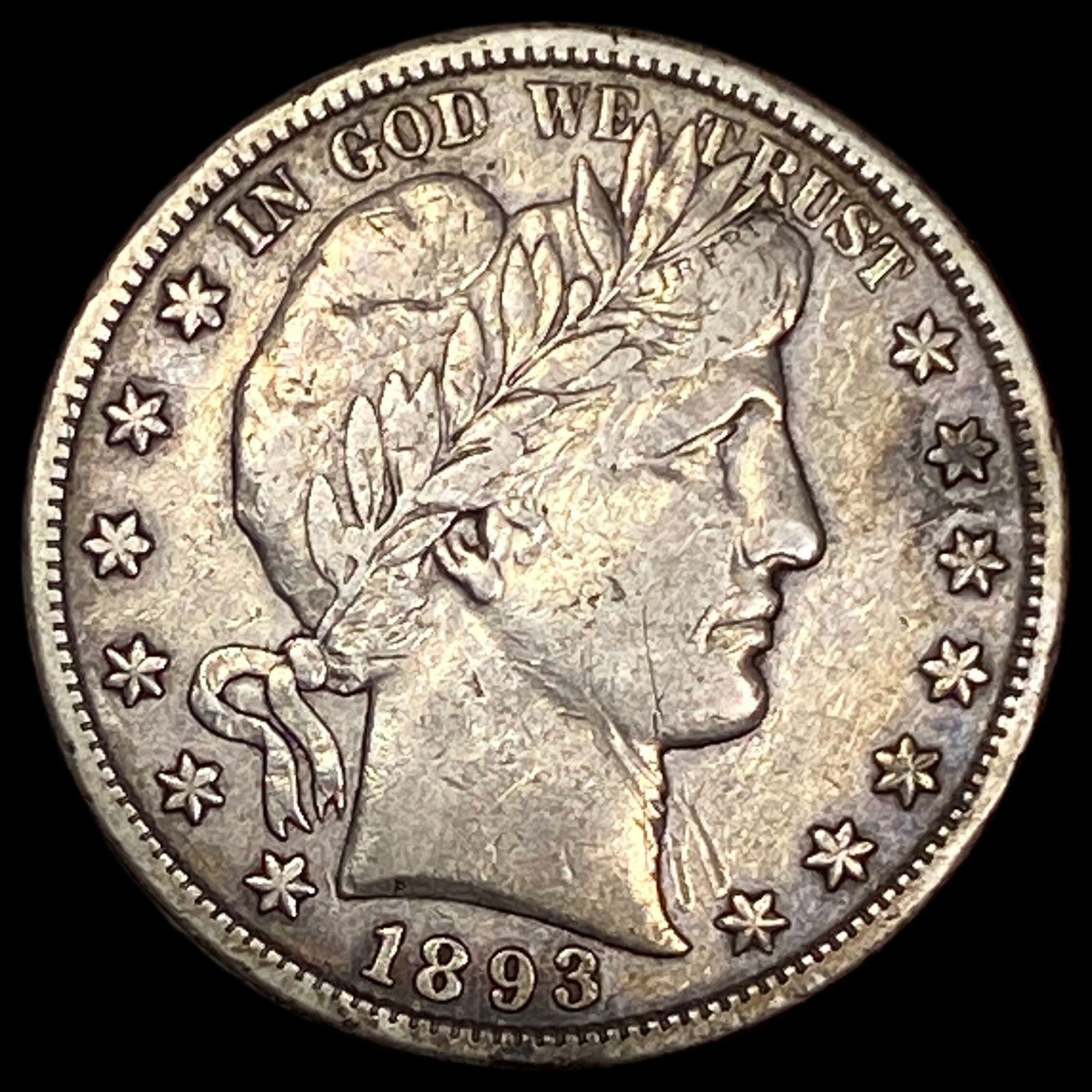 1893-S Silver Barber Half Dollar NEARLY UNCIRCULATED (1 of 2)