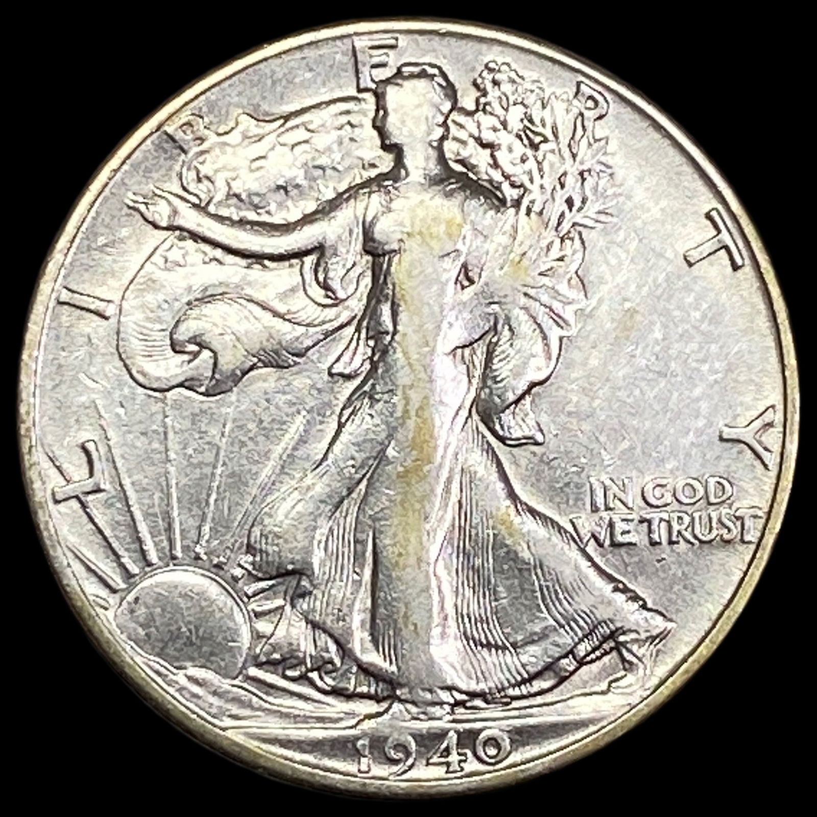 1940-S Silver Half Dollar Walking Liberty CLOSELY UNCIRCULATED (1 of 2)