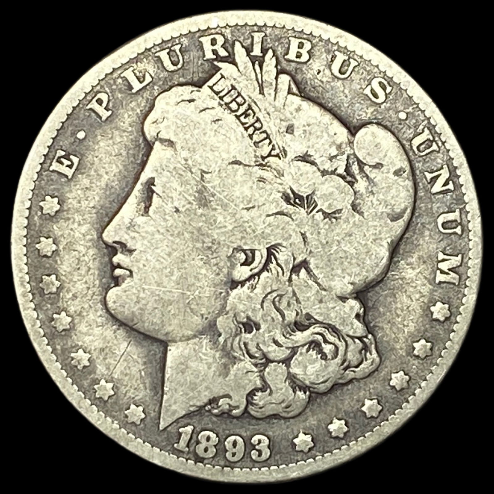 1893 Silver Morgan Dollar NICELY CIRCULATED (1 of 2)