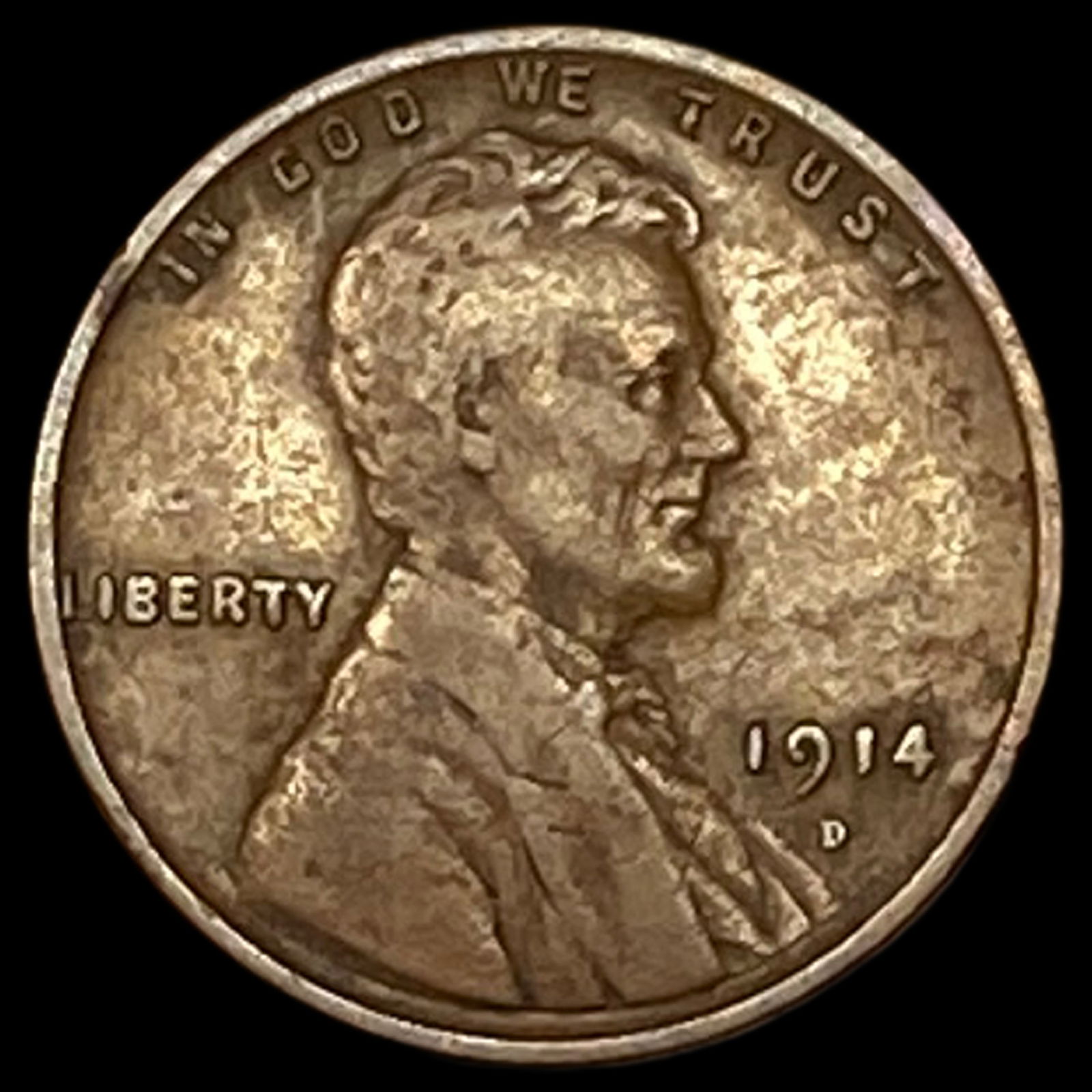 1914-D Lincoln Wheat Cent LIGHTLY CIRCULATED (1 of 2)