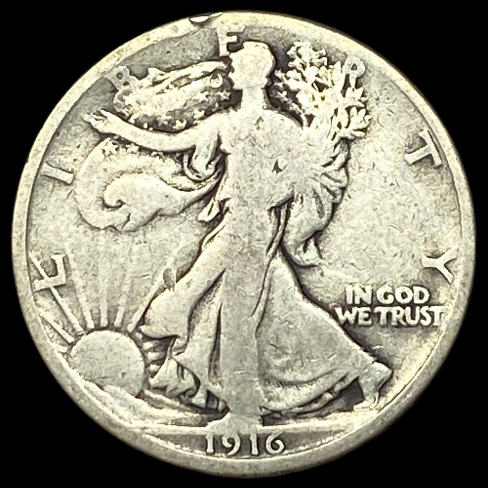 1916 Walking Liberty Half Dollar NICELY CIRCULATED (1 of 2)