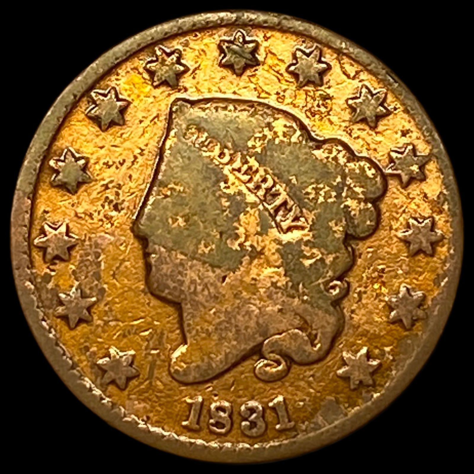 1831 Coronet Head Large Cent HIGH GRADE (1 of 2)