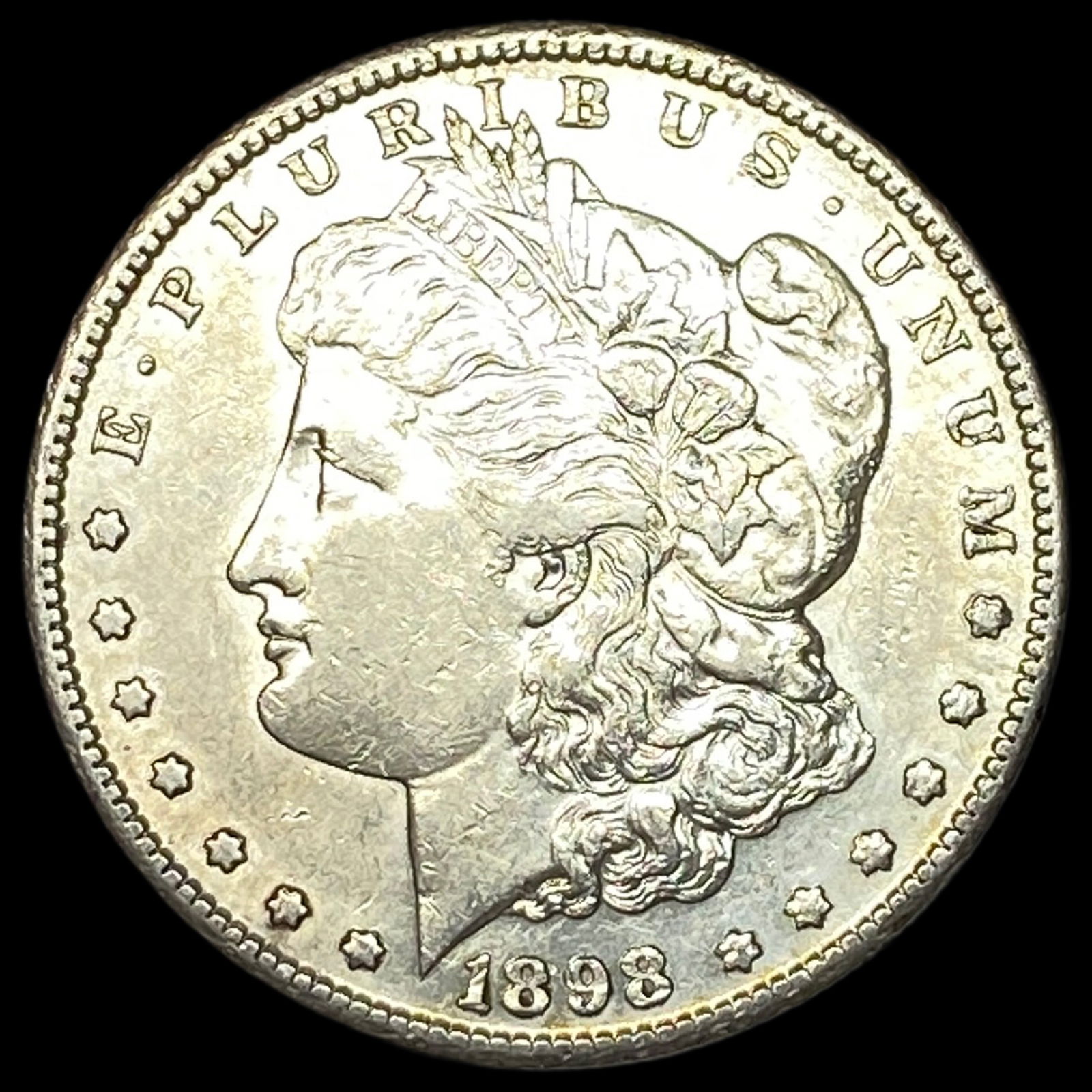 1898-S Silver Morgan Dollar CLOSELY UNCIRCULATED: 1898-S Silver Morgan Dollar CLOSELY UNCIRCULATED