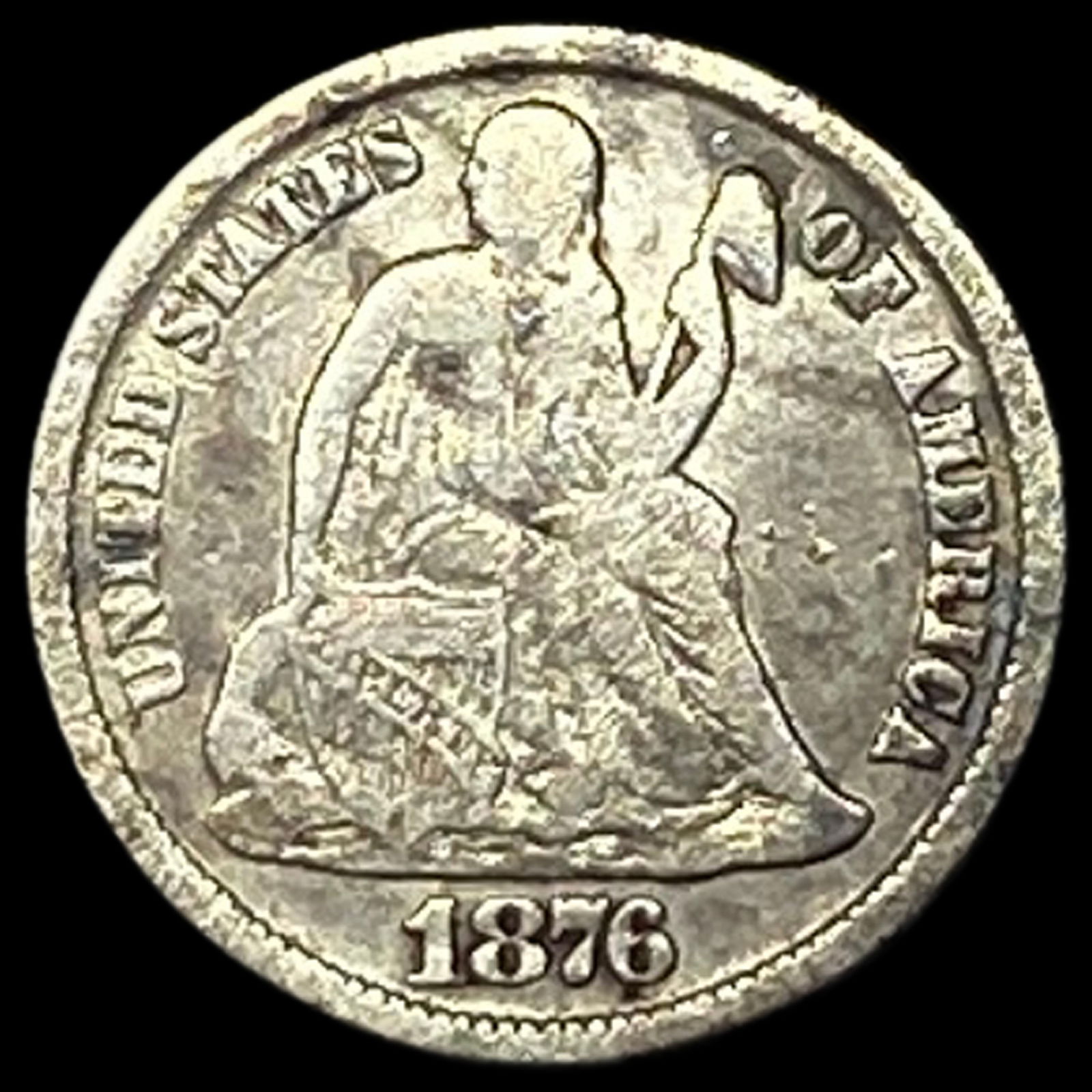 1876 Seated Liberty Dime HIGH GRADE (1 of 2)