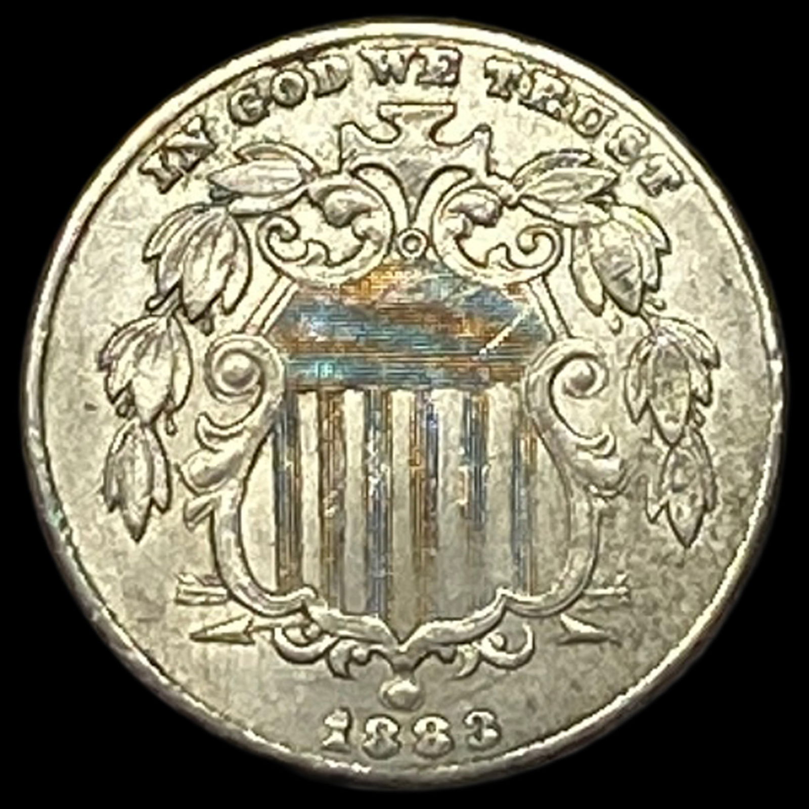 1883 Shield Nickel CLOSELY UNCIRCULATED (1 of 2)