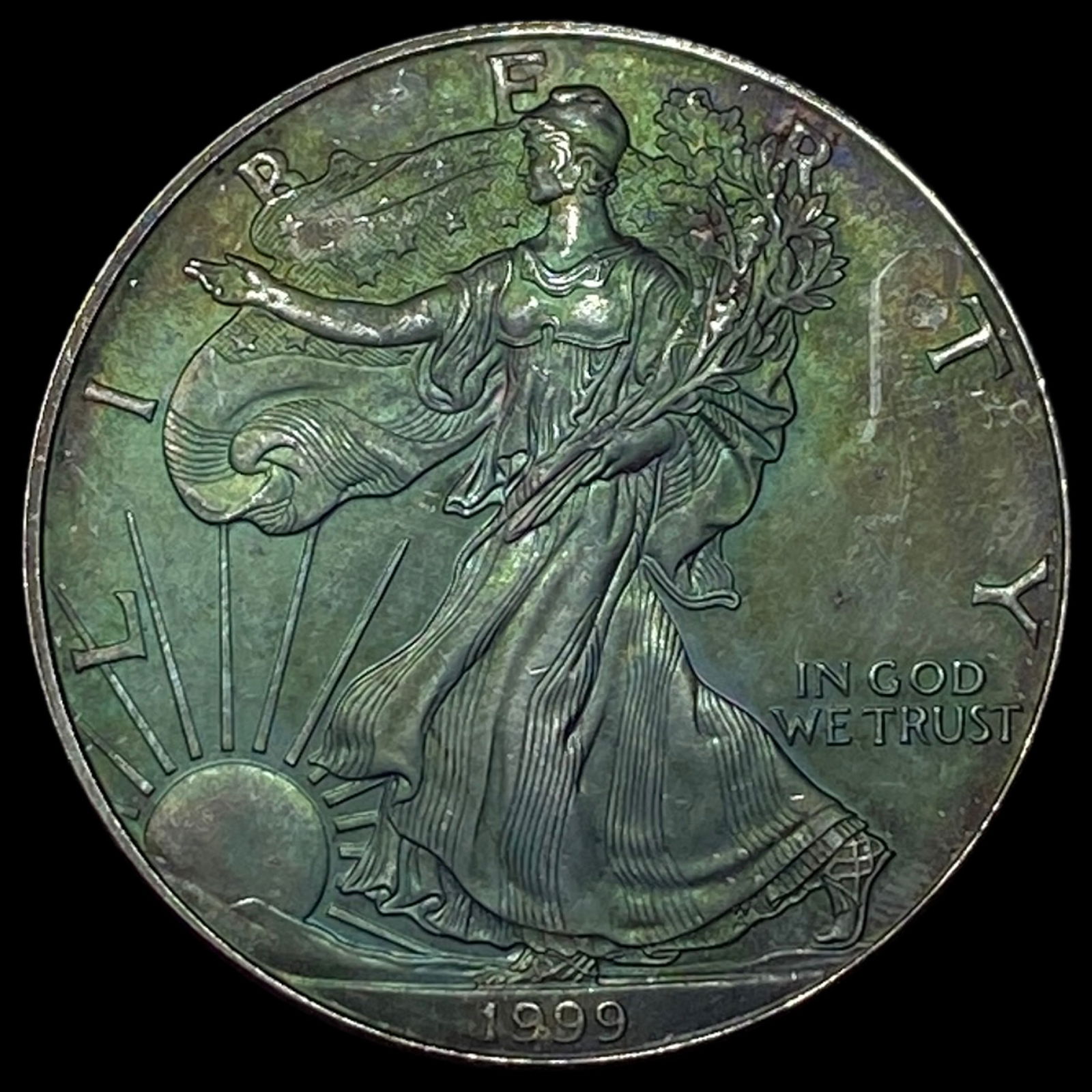 1999 1 oz Silver American Eagle $1 GEM BU (1 of 2)