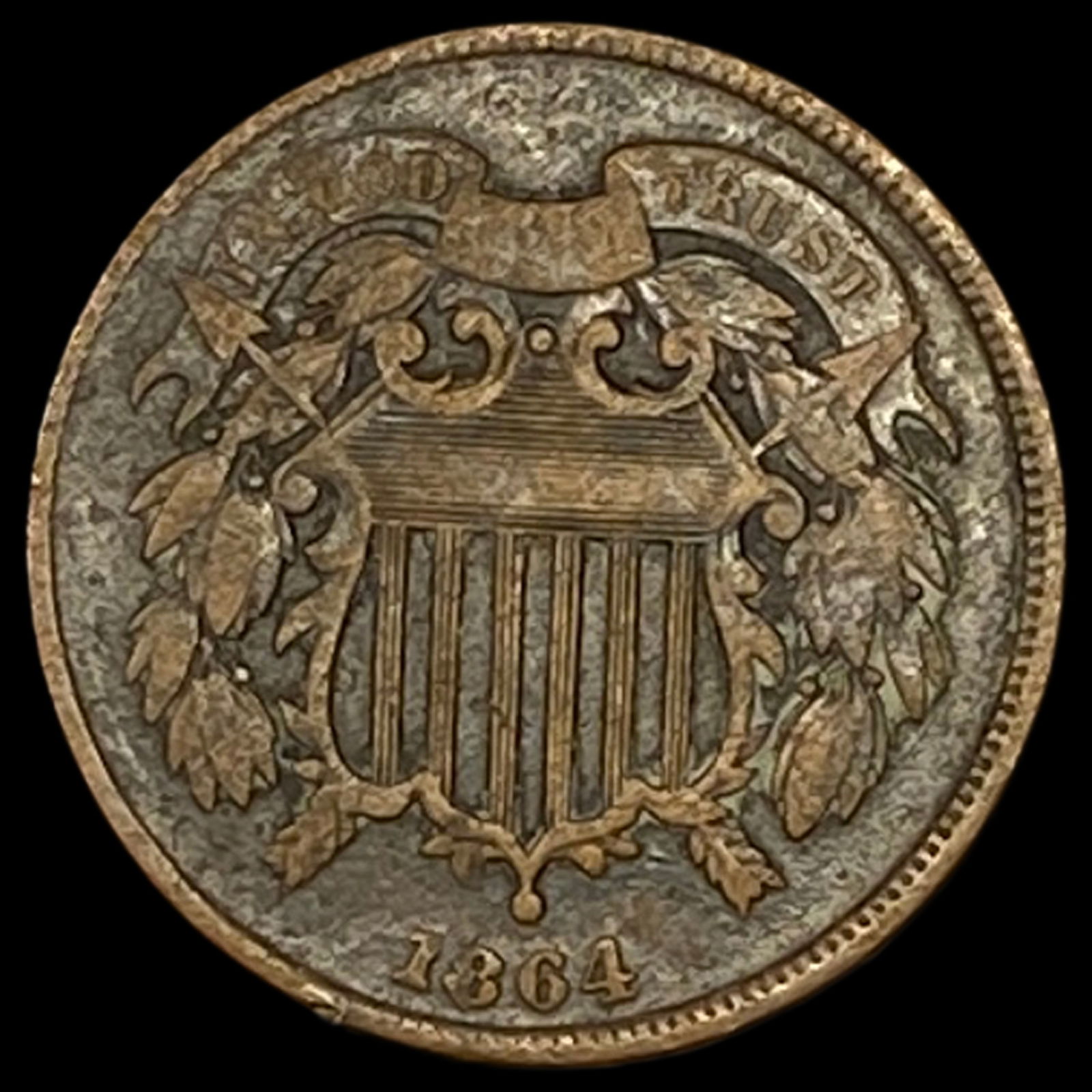 1864 Copper 2 Cents HIGH GRADE (1 of 2)