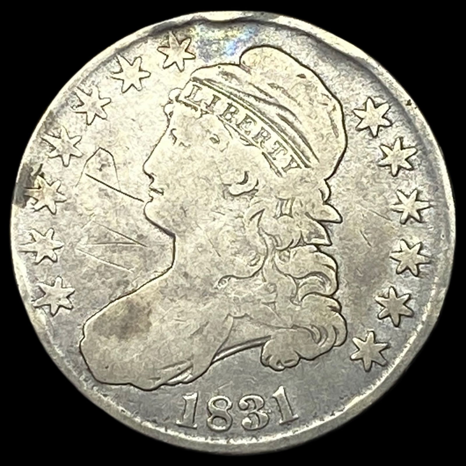 1831 Capped Bust Silver Half Dollar NICELY CIRCULATED (1 of 2)