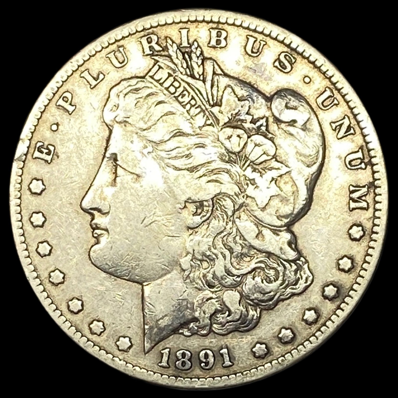 1891-CC Silver Morgan Dollar NEARLY UNCIRCULATED (1 of 2)