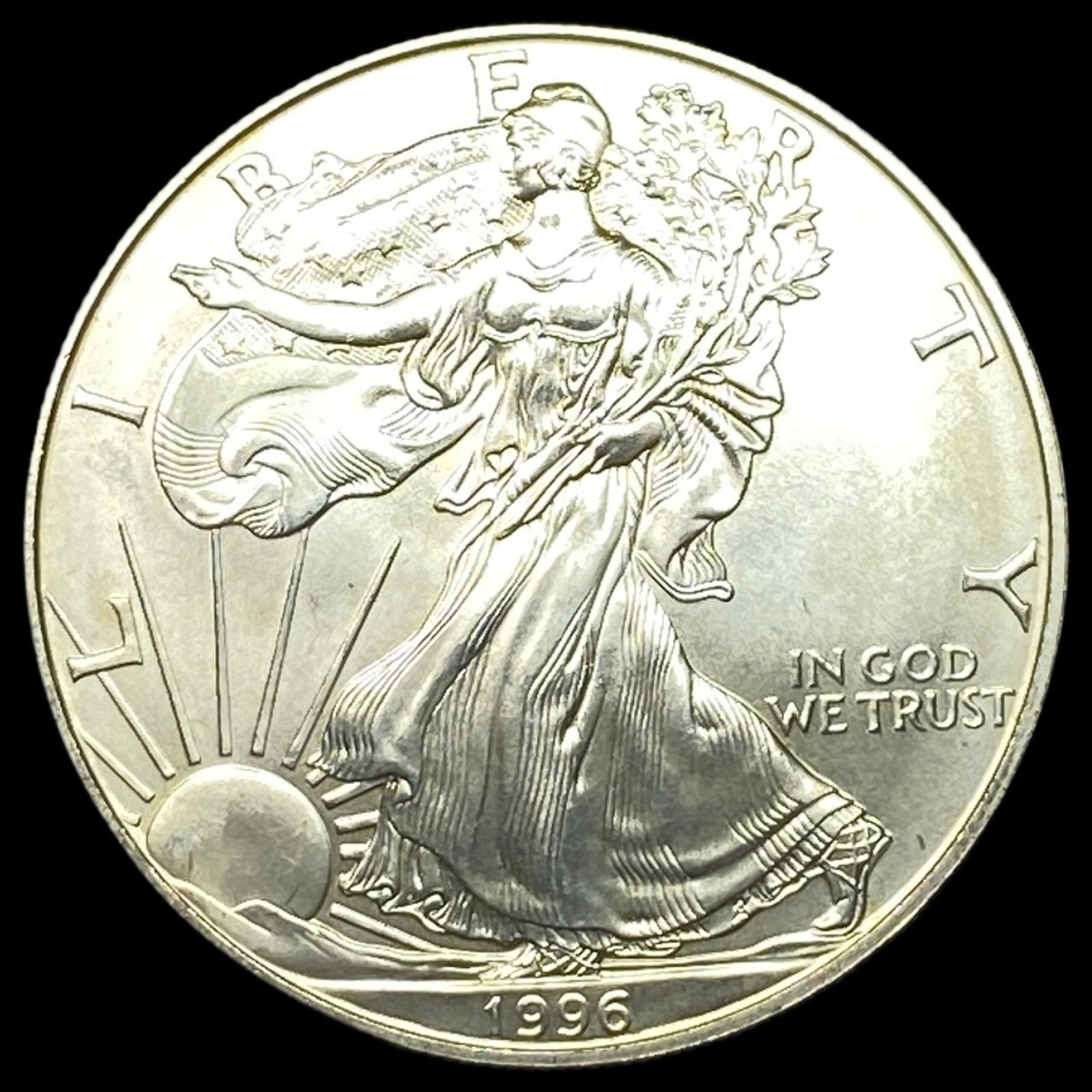 1996 1 oz Silver American Eagle $1 GEM BU (1 of 2)