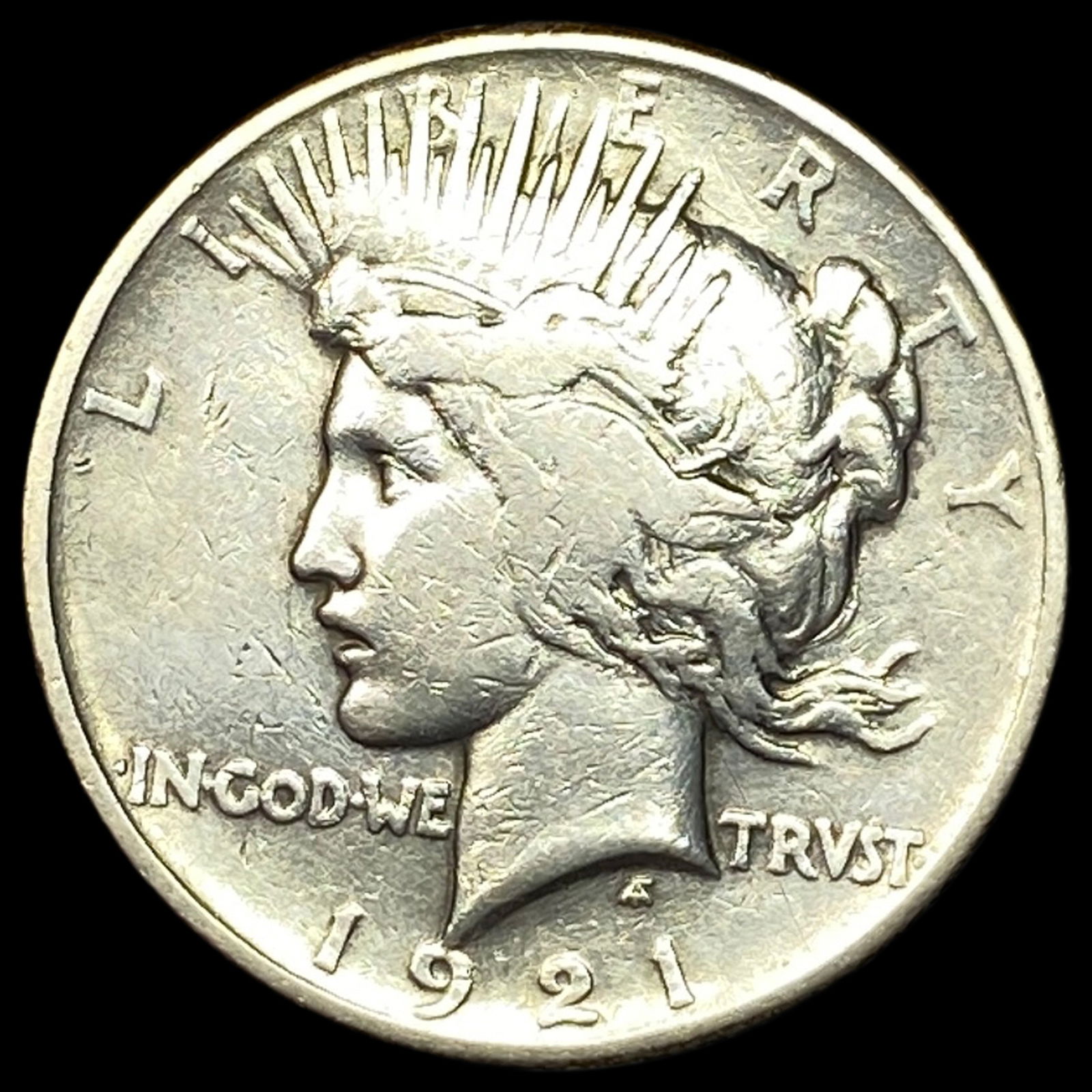 1921 Silver Peace Dollar ABOUT UNCIRCULATED: 1921 Silver Peace Dollar ABOUT UNCIRCULATED