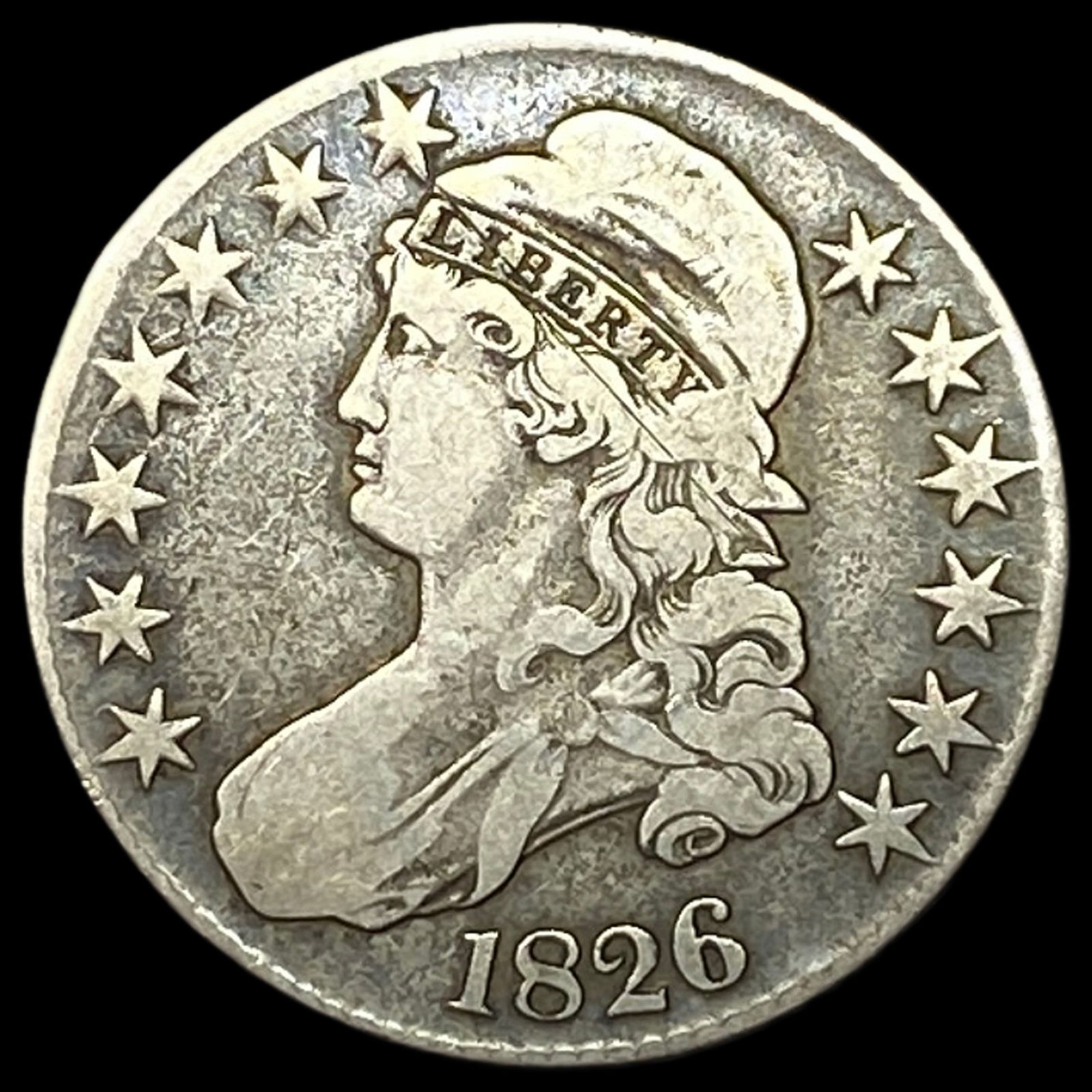 1826 Capped Bust Half Dollar NICELY CIRCULATED (1 of 2)