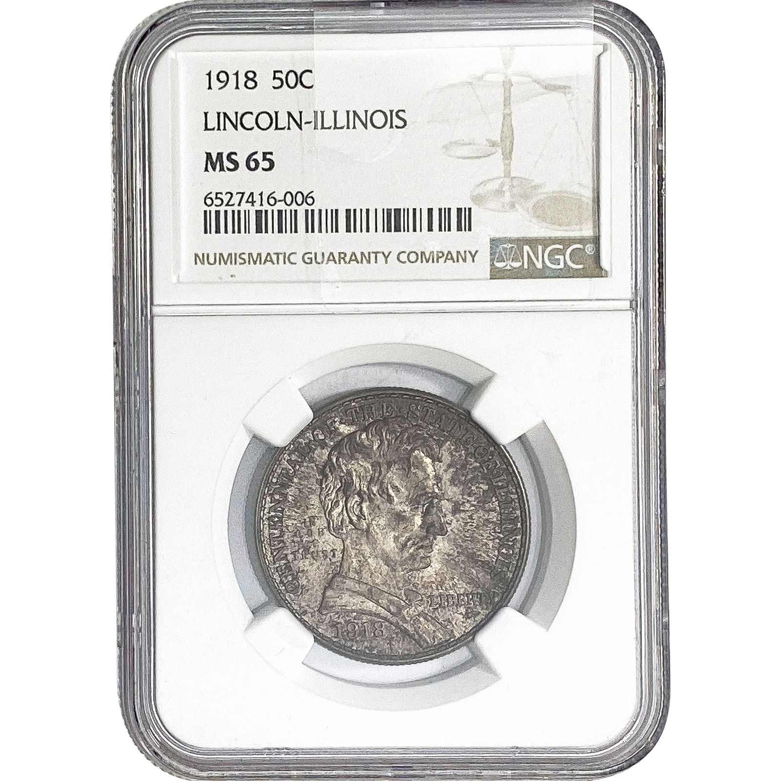 1918 Illinois Half Dollar NGC MS65 (1 of 2)