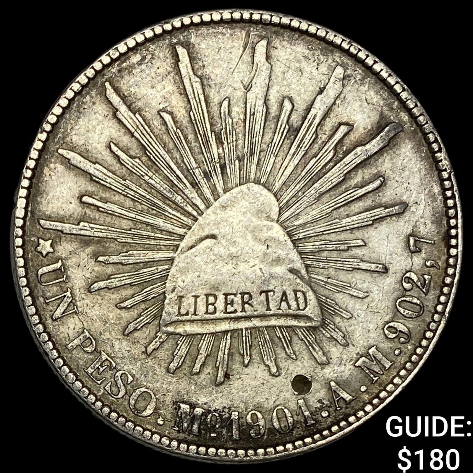 Mexico Silver 1 Peso NEARLY UNCIRCULATED (1 of 2)