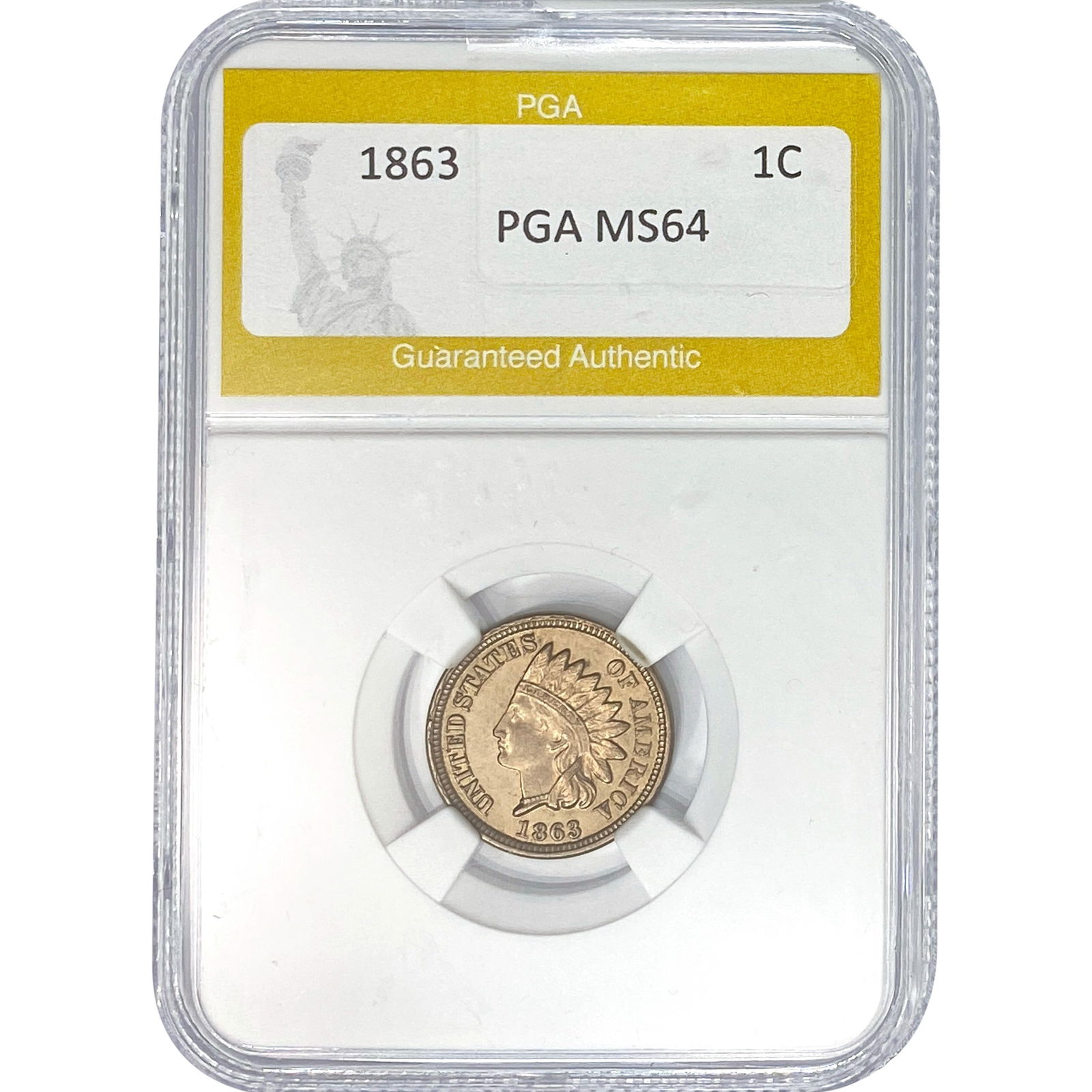 1863 Indian Head Cent PGA MS64 (1 of 2)