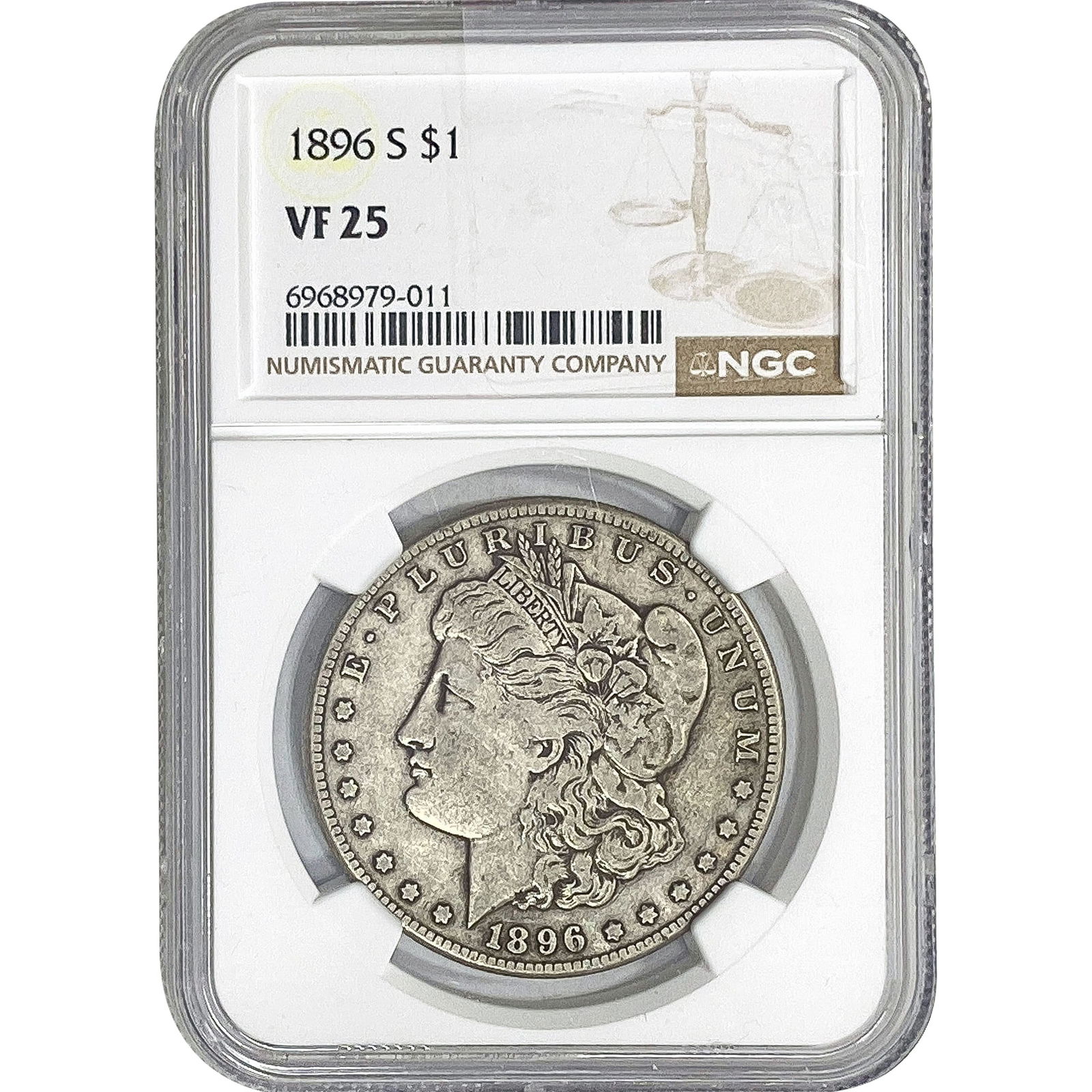 1896-S Morgan Silver Dollar NGC VF25 (1 of 2)