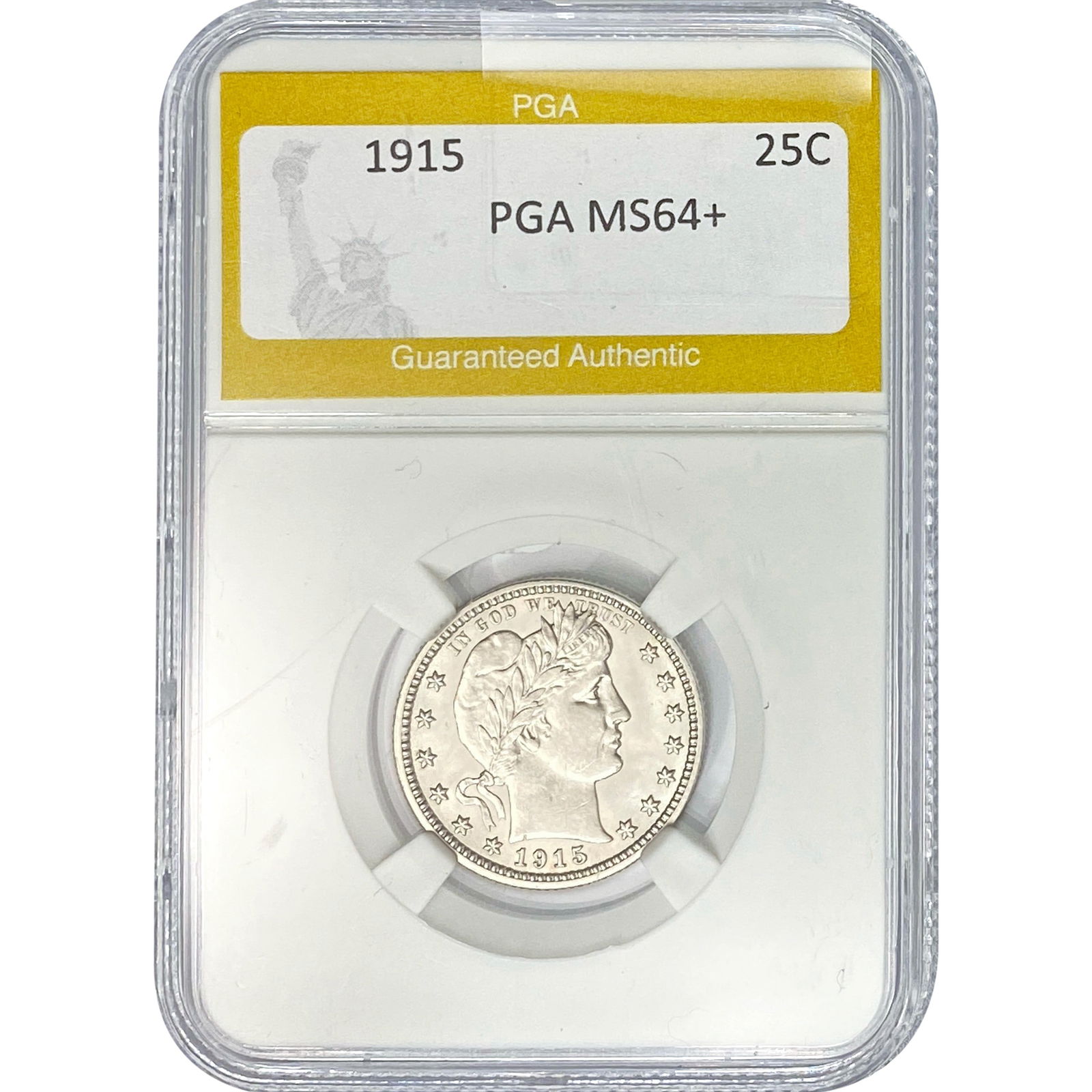 1915 Barber Quarter PGA MS64+ (1 of 2)
