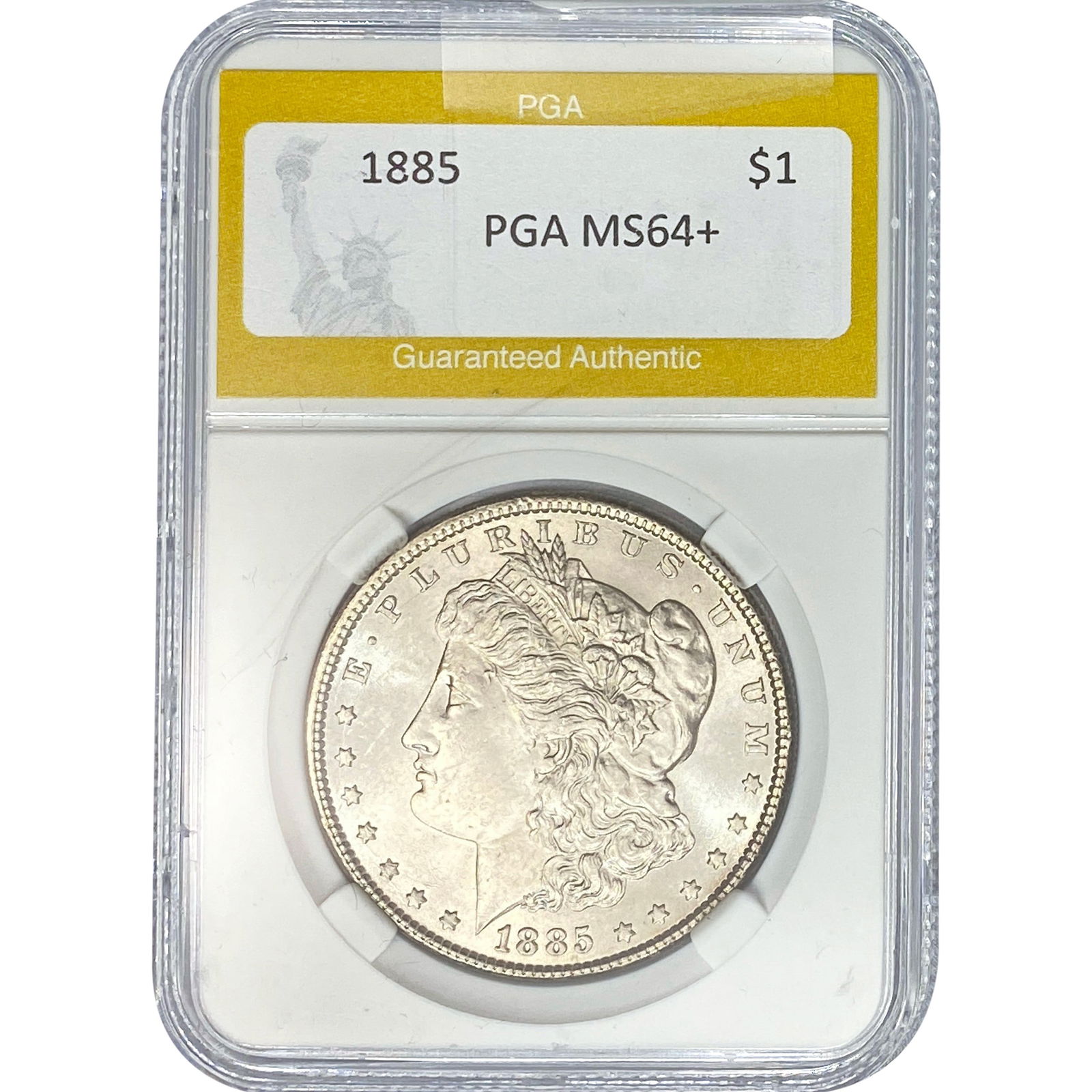 1885 Morgan Silver Dollar PGA MS64+: 1885 Morgan Silver Dollar PGA MS64+