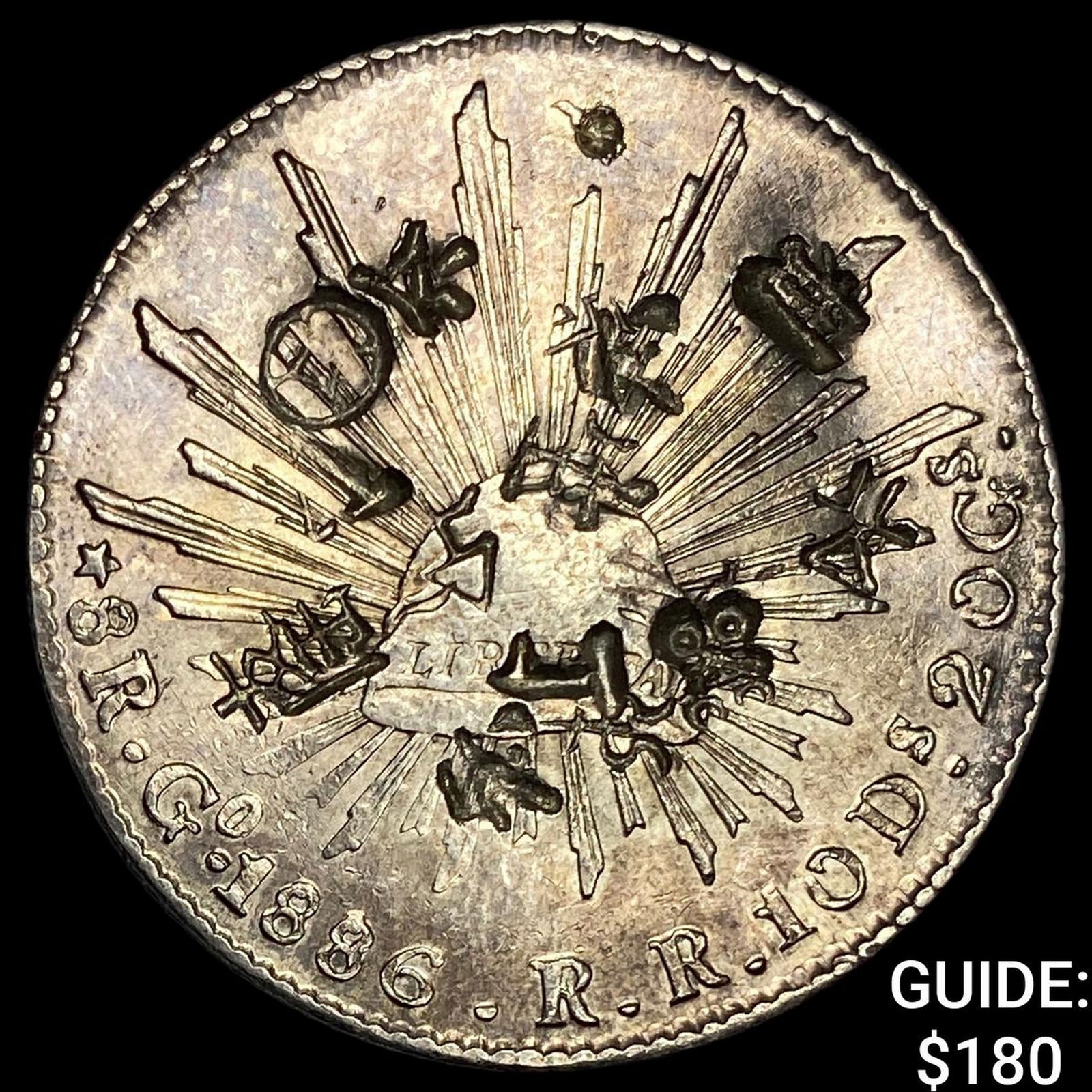 1886 Mexico Silver 1 Peso NEARLY UNCIRCULATED (1 of 2)