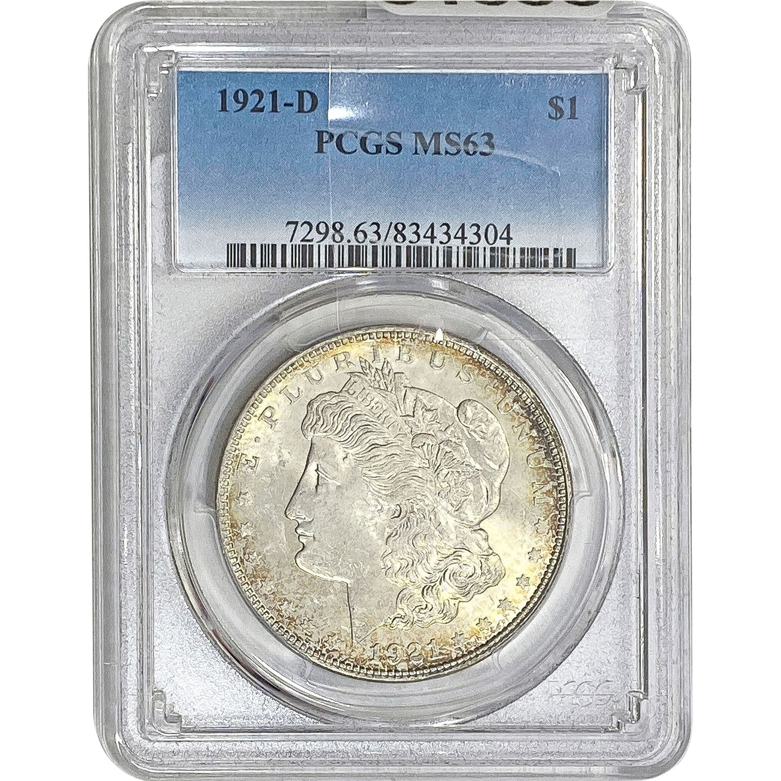 1921-D Morgan Silver Dollar PCGS MS63 (1 of 2)